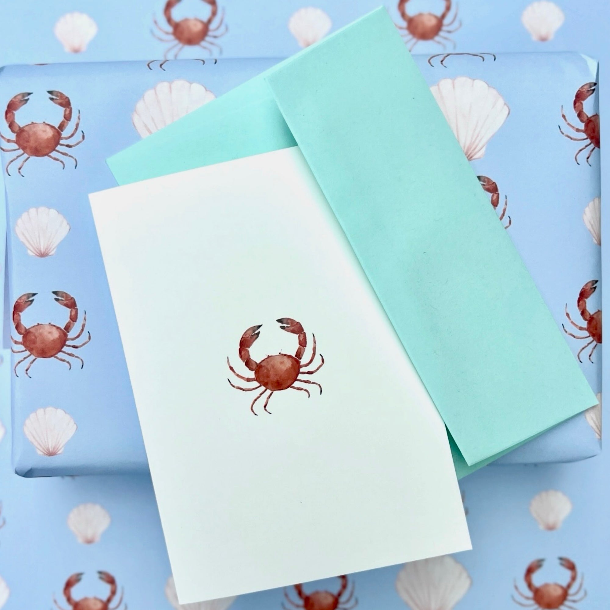 Pack of 5 Crab Card