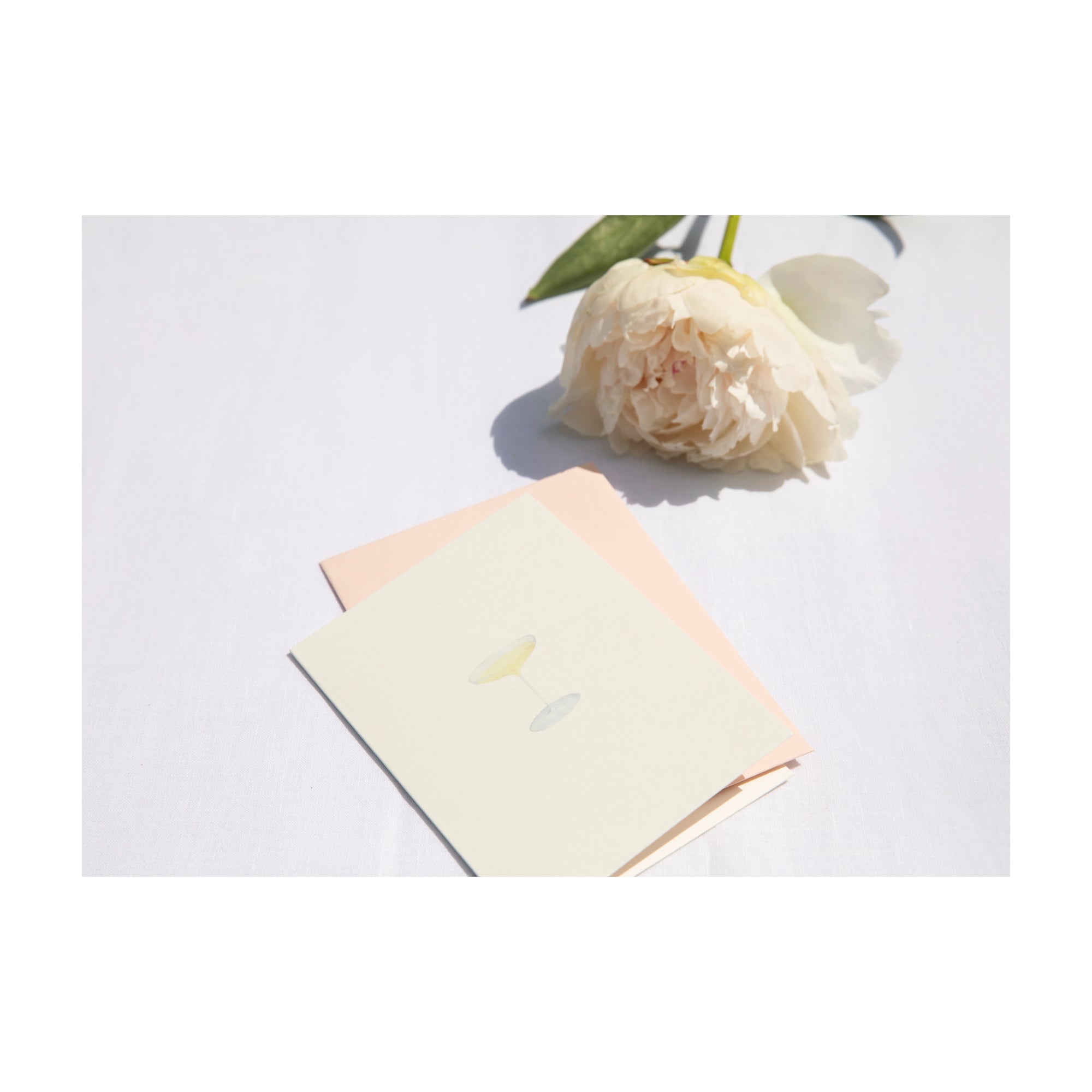 Champagne coupe greetings card by Memo Press