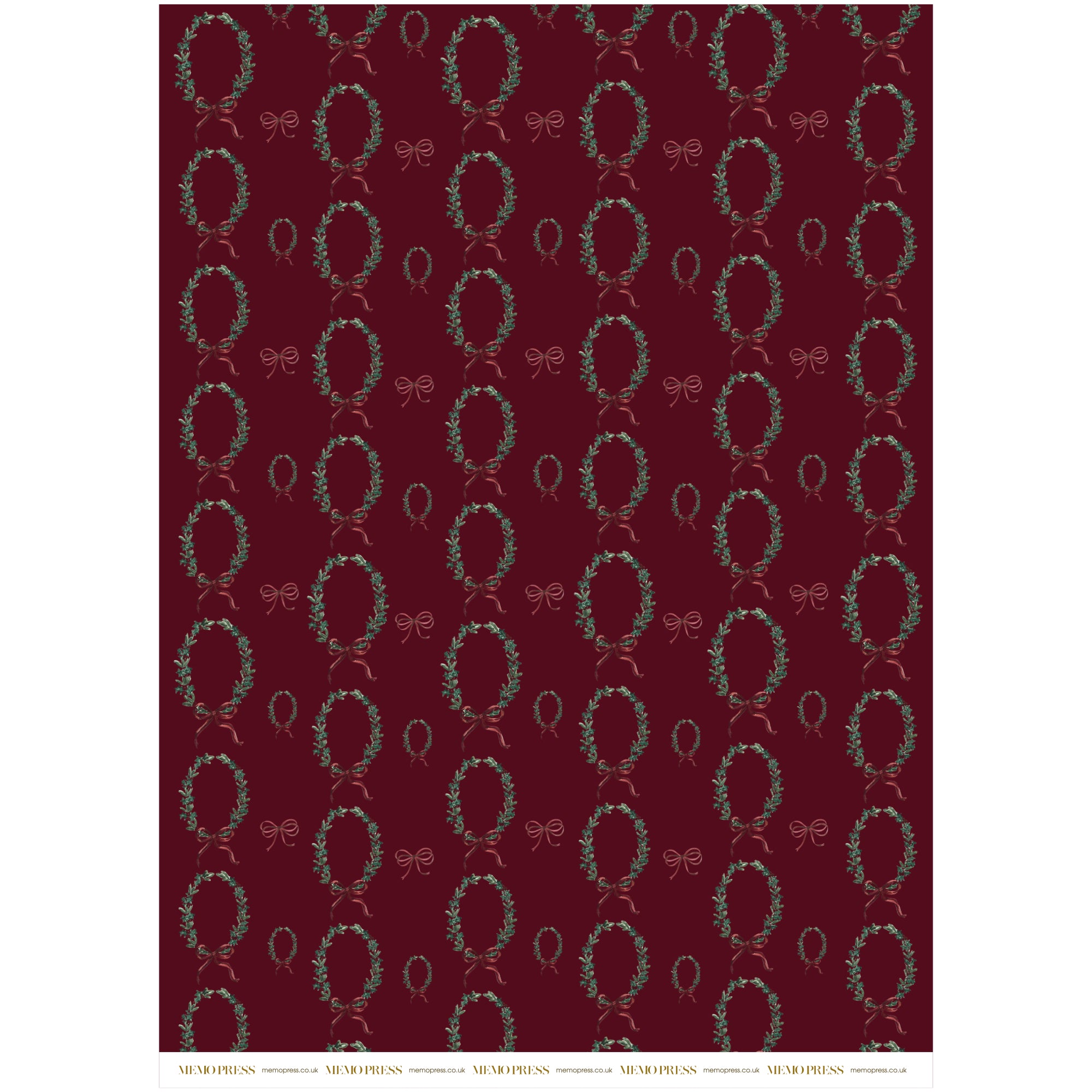 Wreath Wrapping Paper