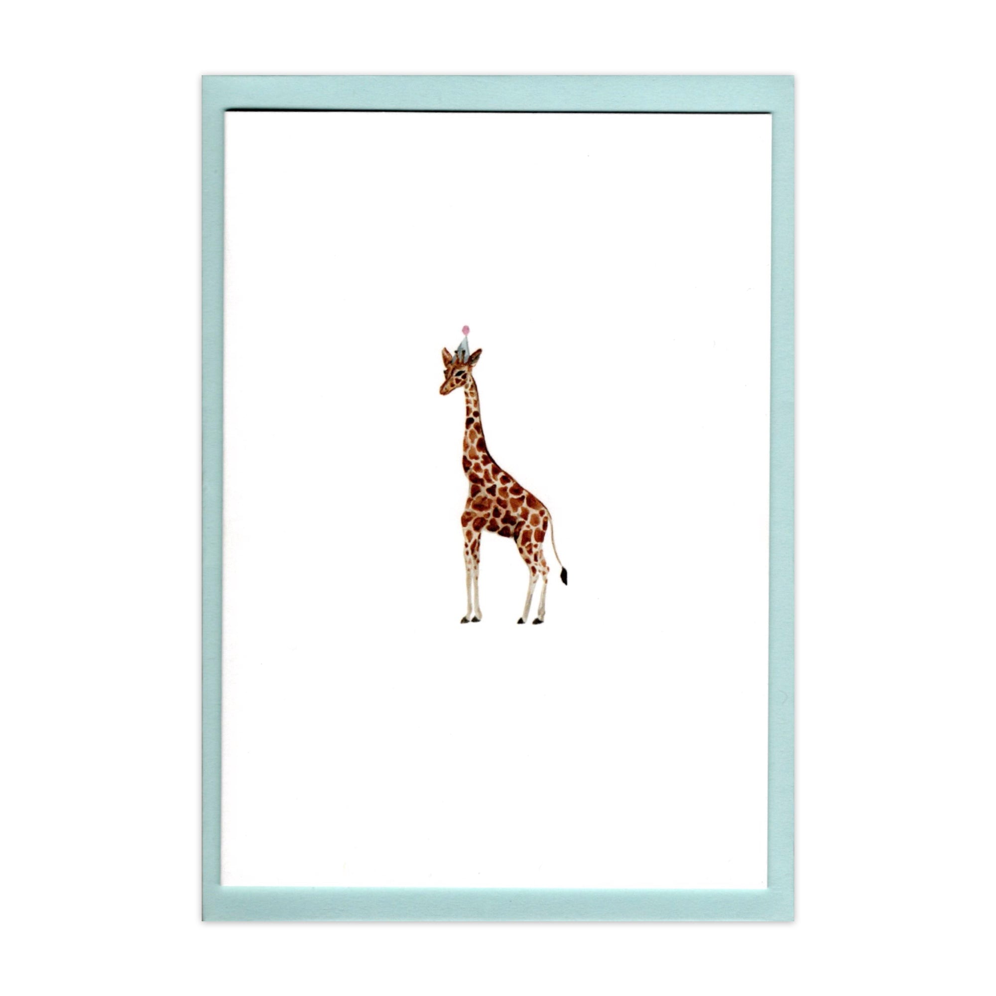 Memo Press Giraffe in a party hat card