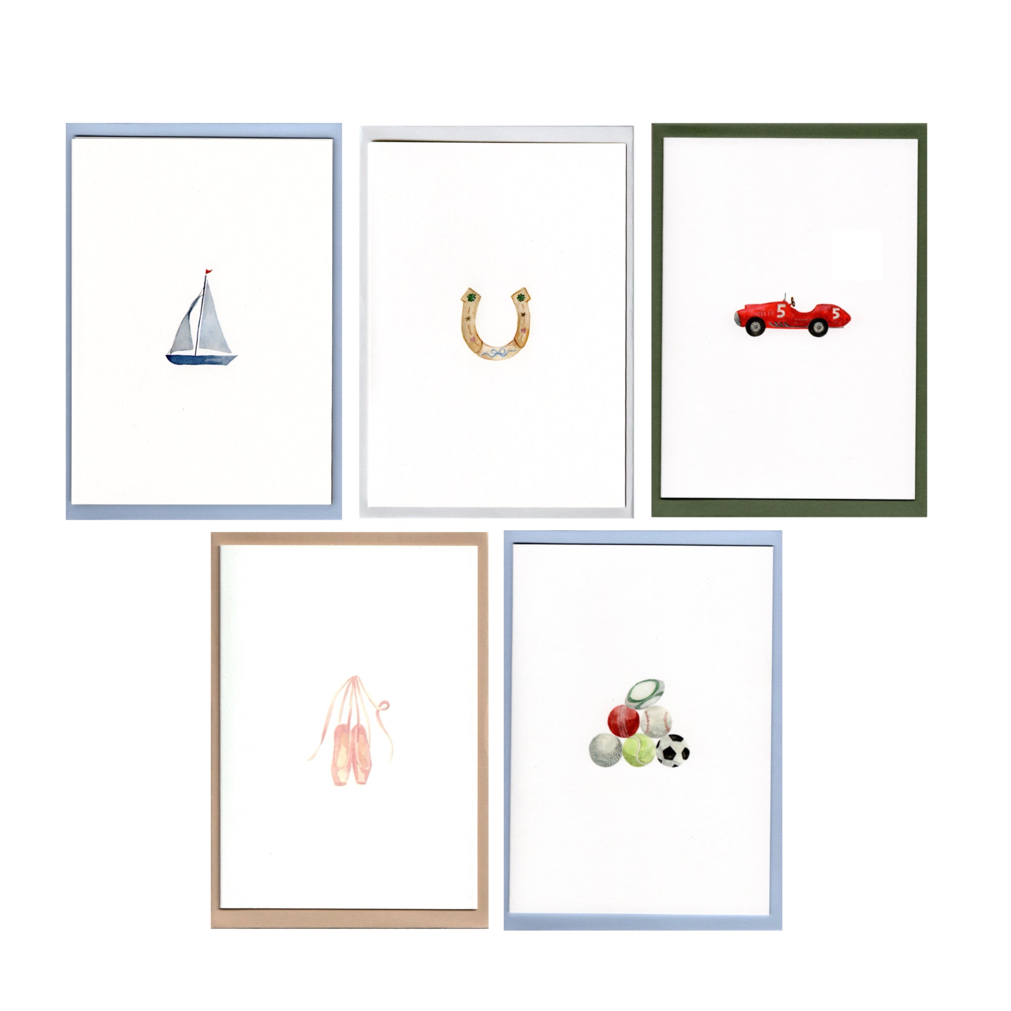 Set of 5 Hobbies Cards