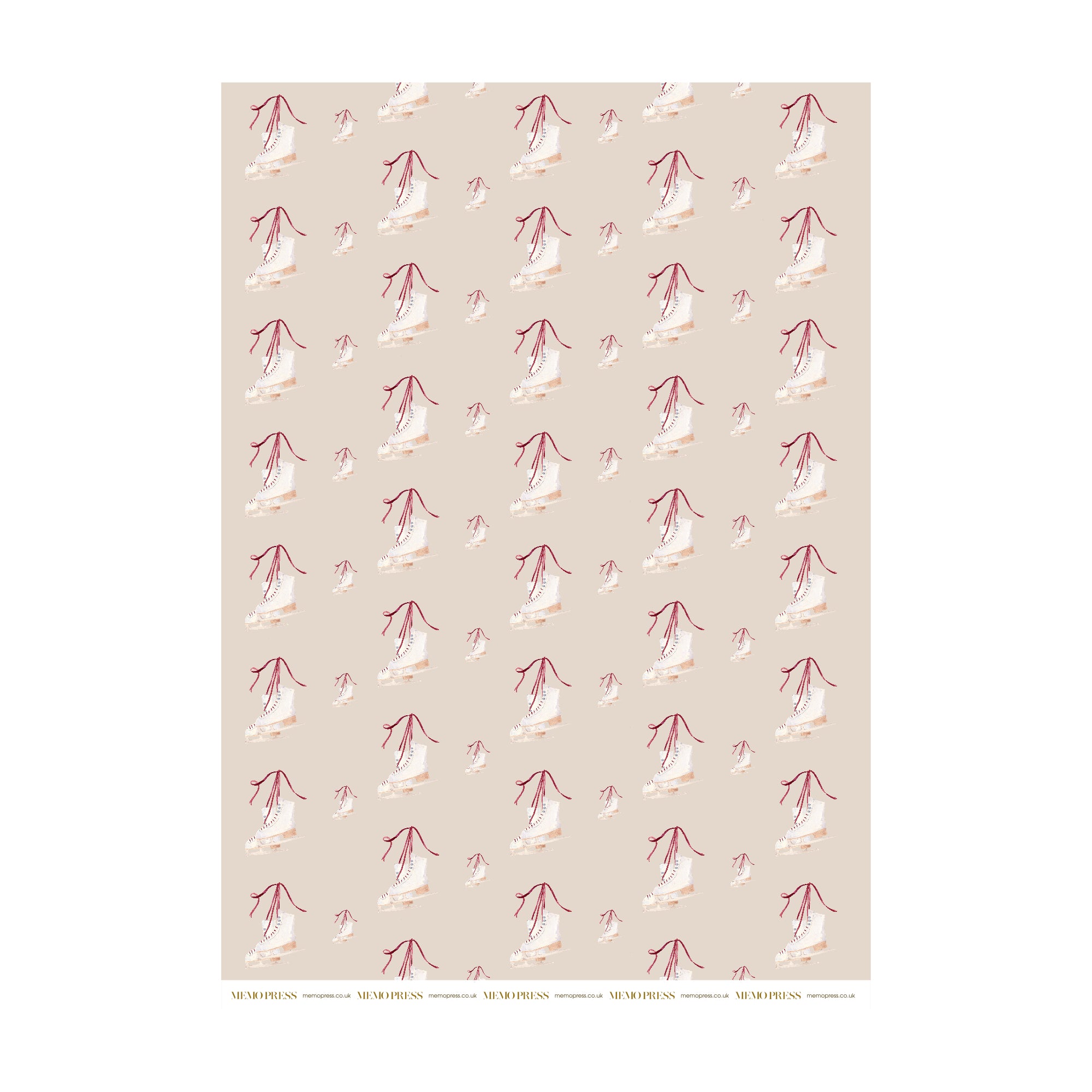 Ice Skates Wrapping Paper