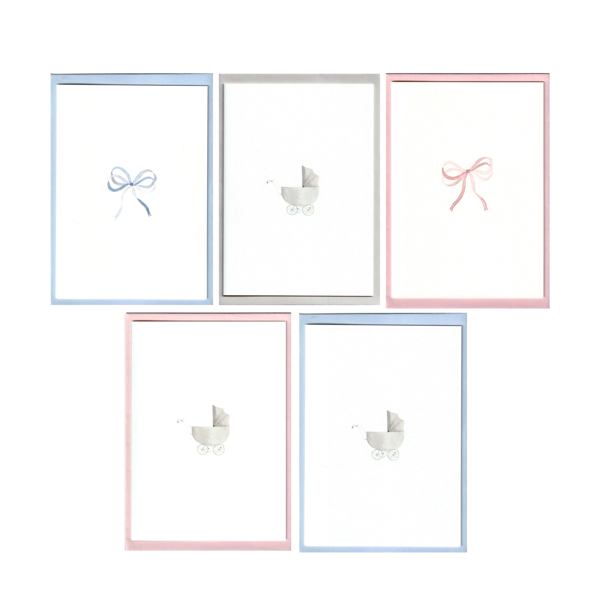 Set of 5 New Baby Cards