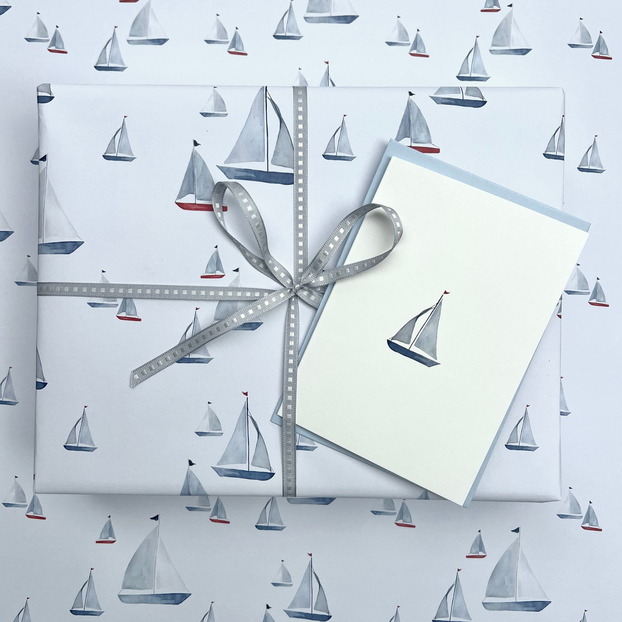 Pack of 5 Sailing Boat Card