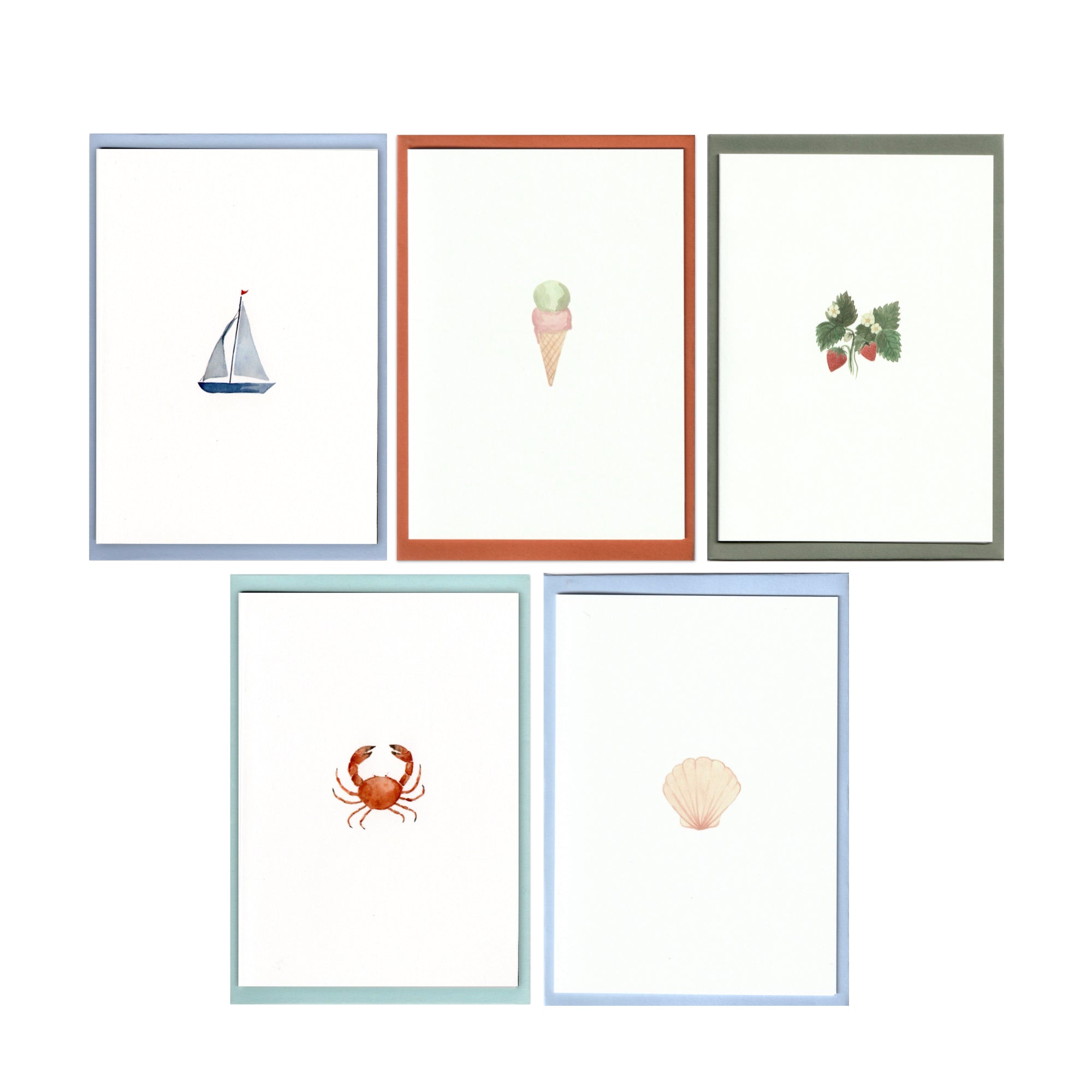 Set of 5 Summer Cards