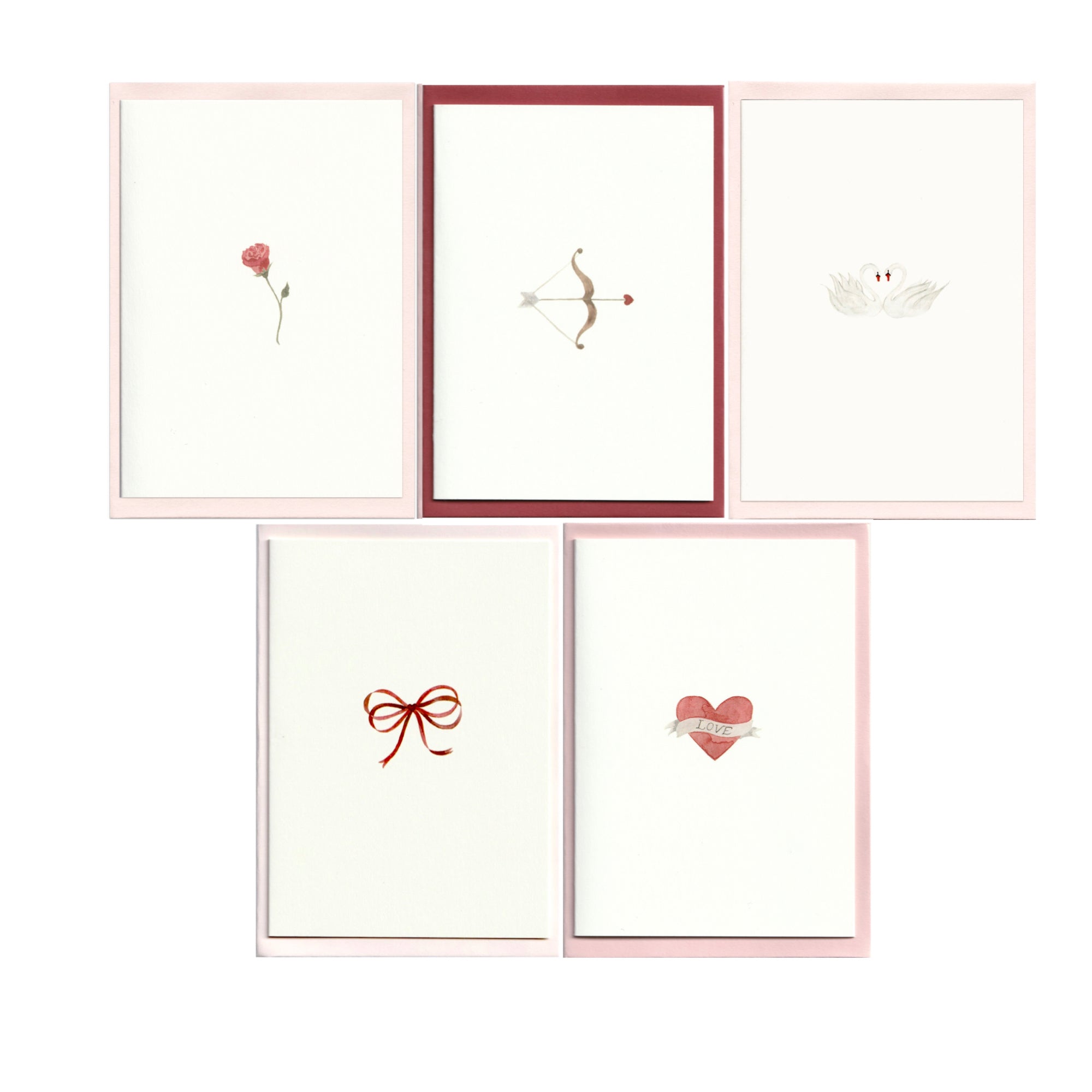 Pack of 5 St. Valentine's Day Cards