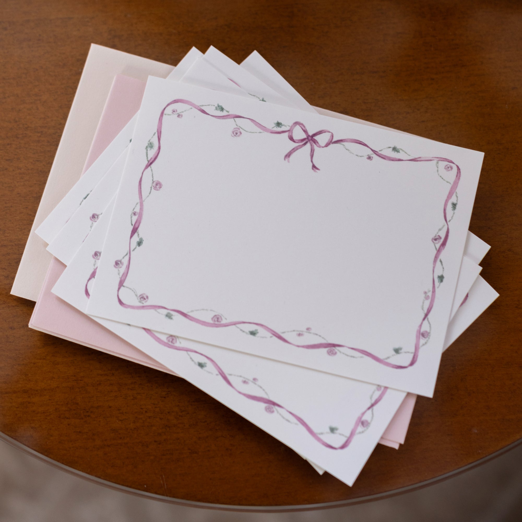 Memo Press x Smock London Rose Garland Note Cards