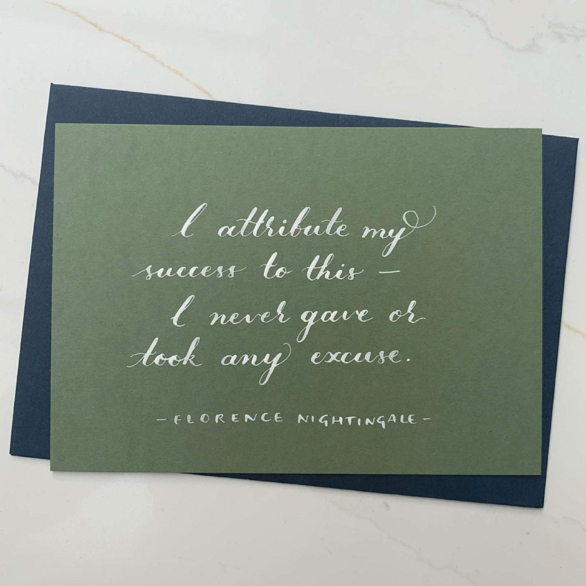 Quote Card : I attribute my success...
