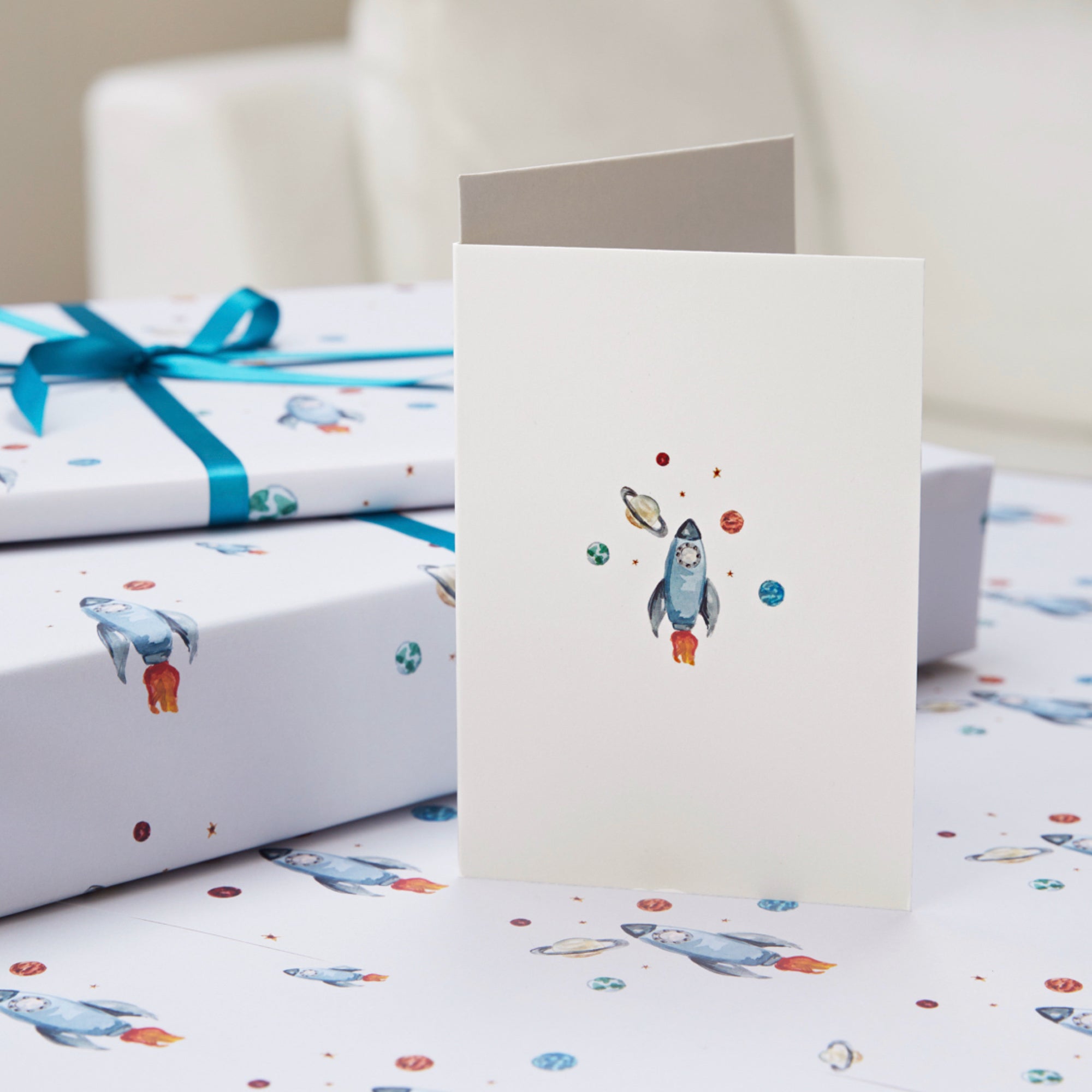 Pack of 5 Rocket Ship Cards