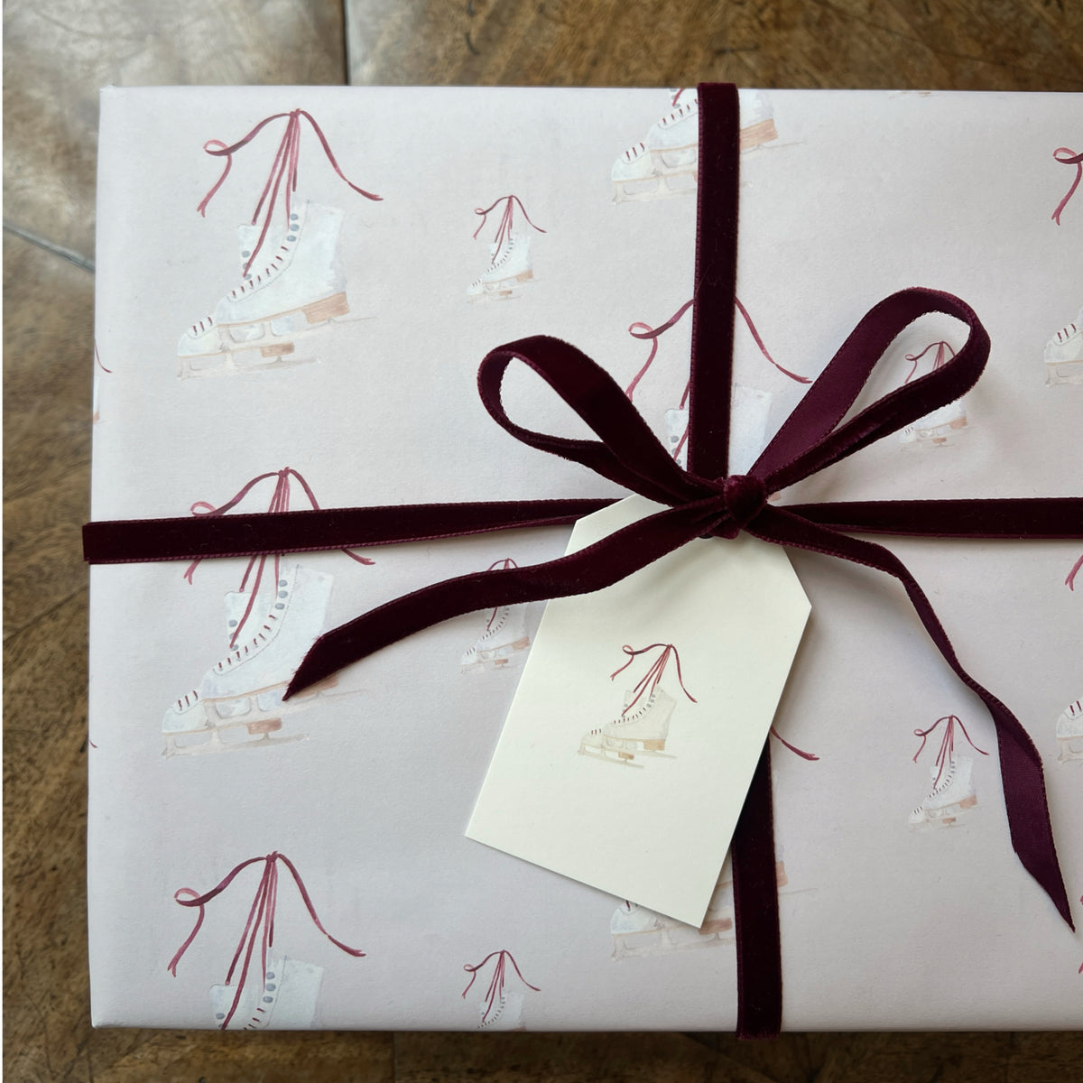 Ice Skates Wrapping Paper