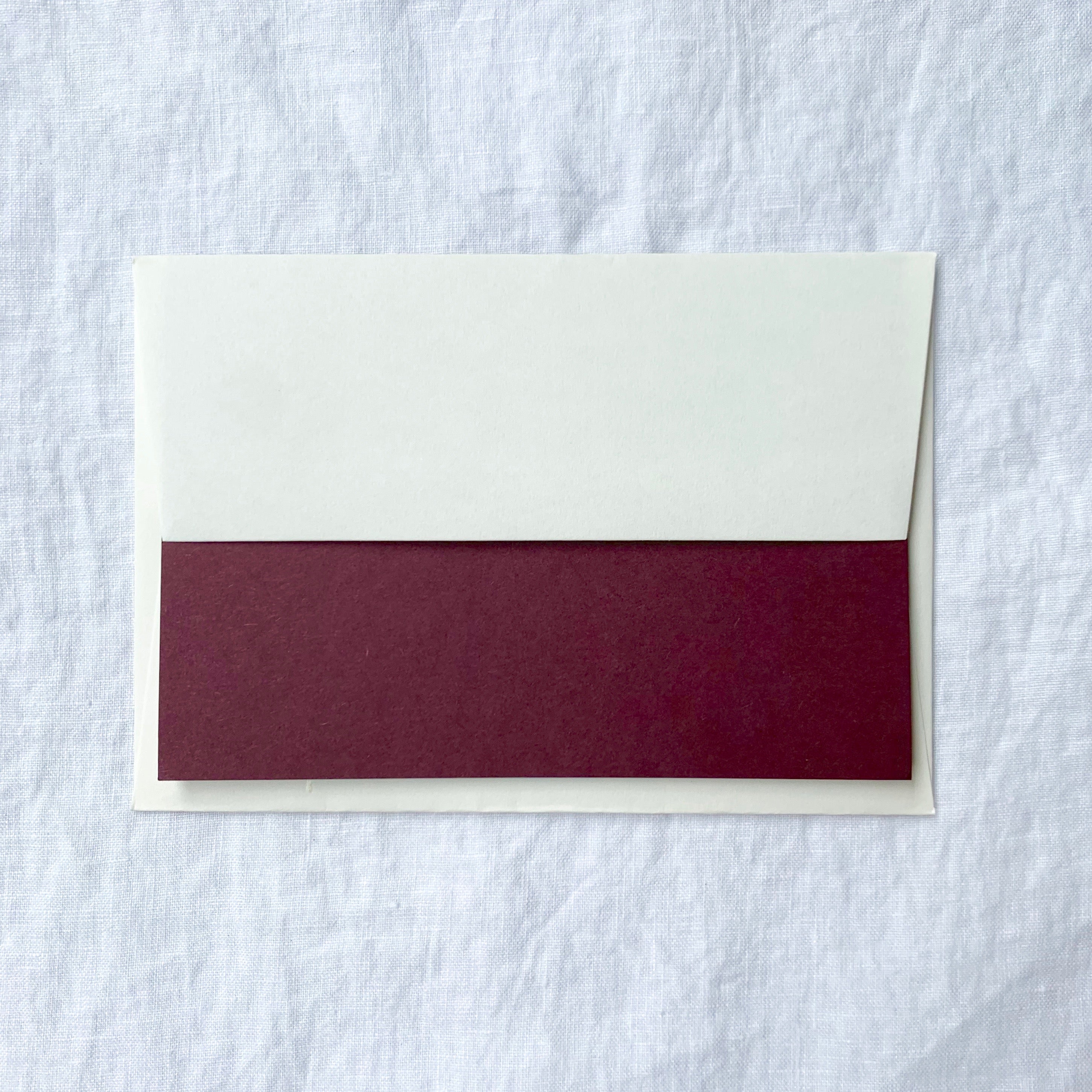 Personalised Note Cards in Grape