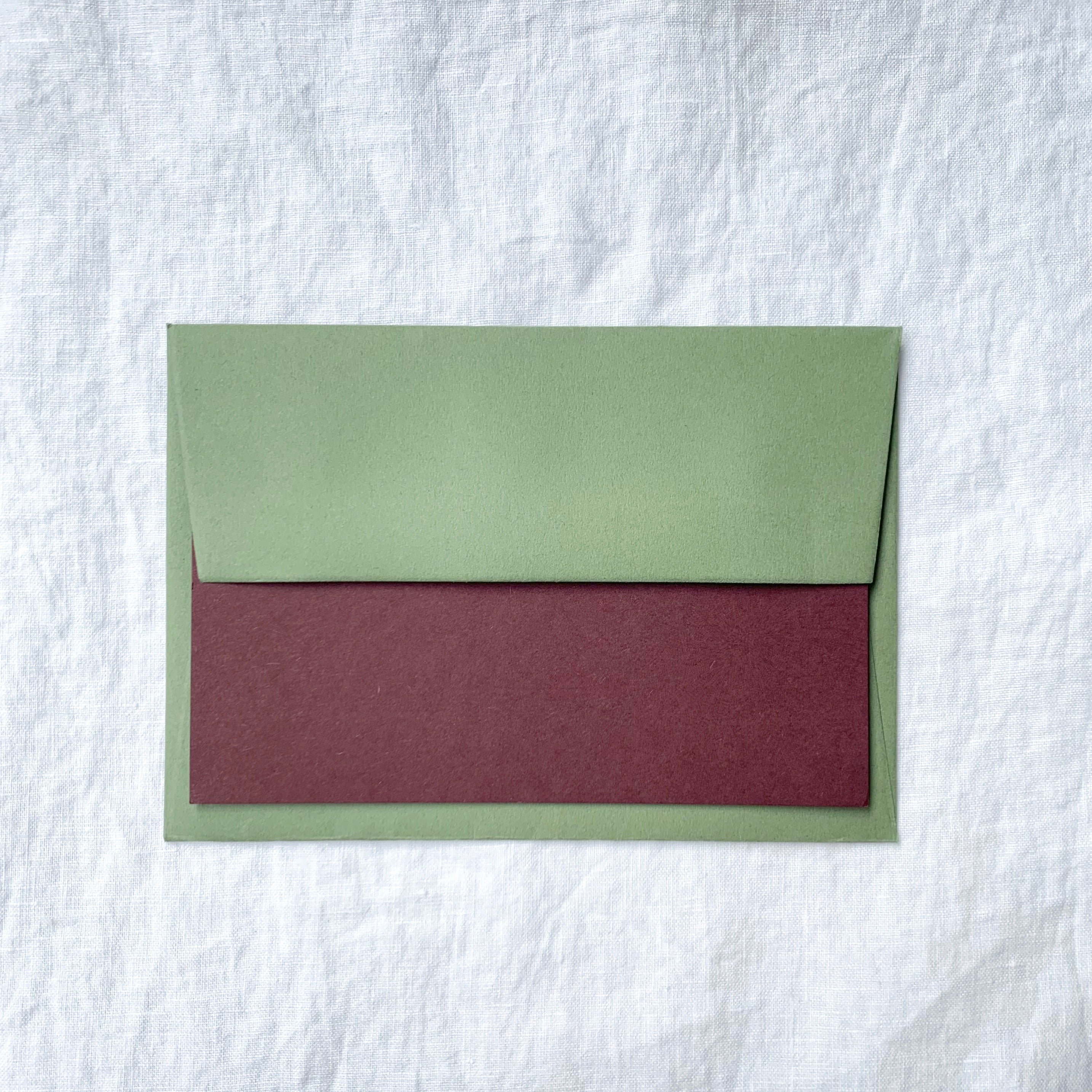 Plain Note Cards in Grape