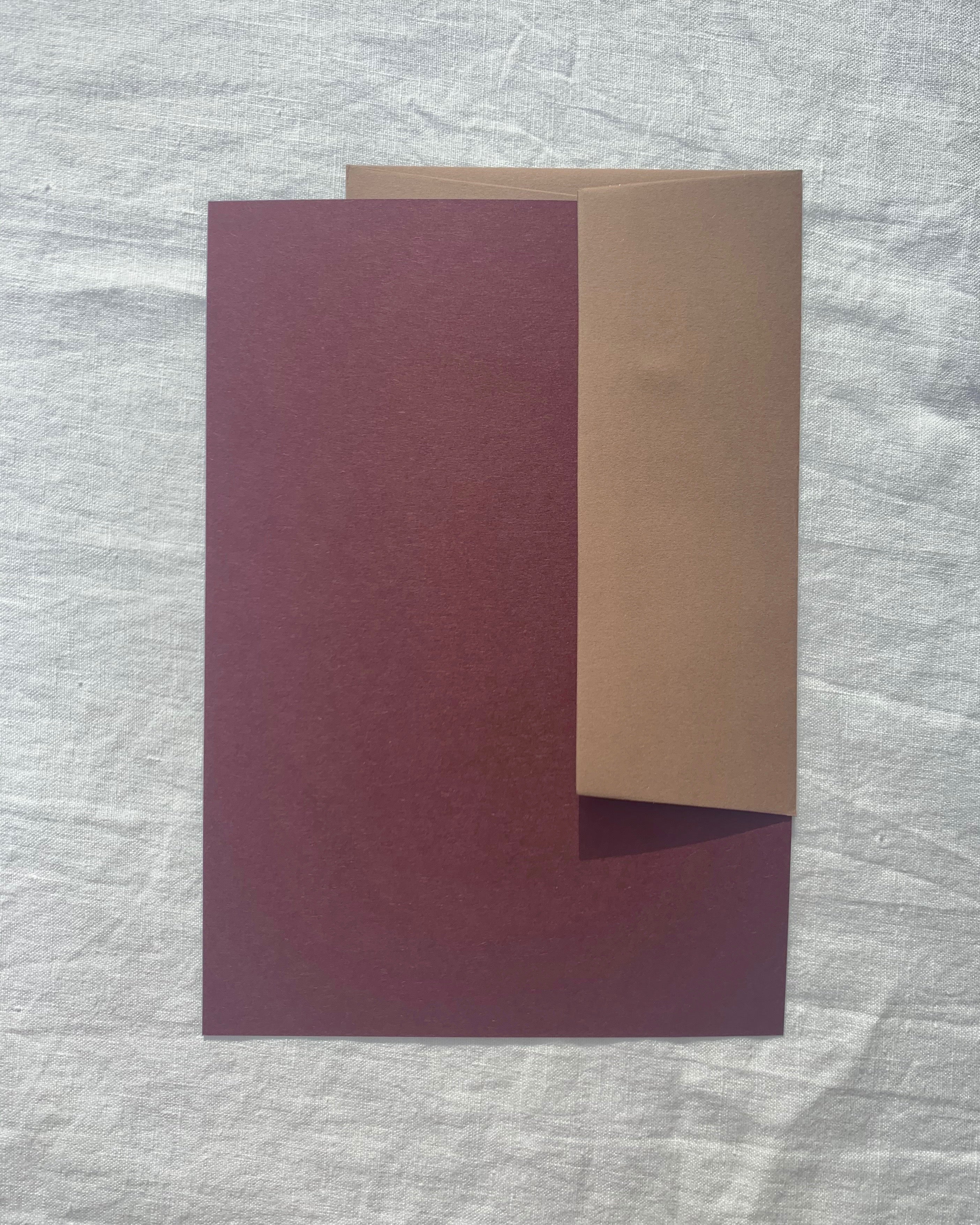 Plain Writing Paper in Grape