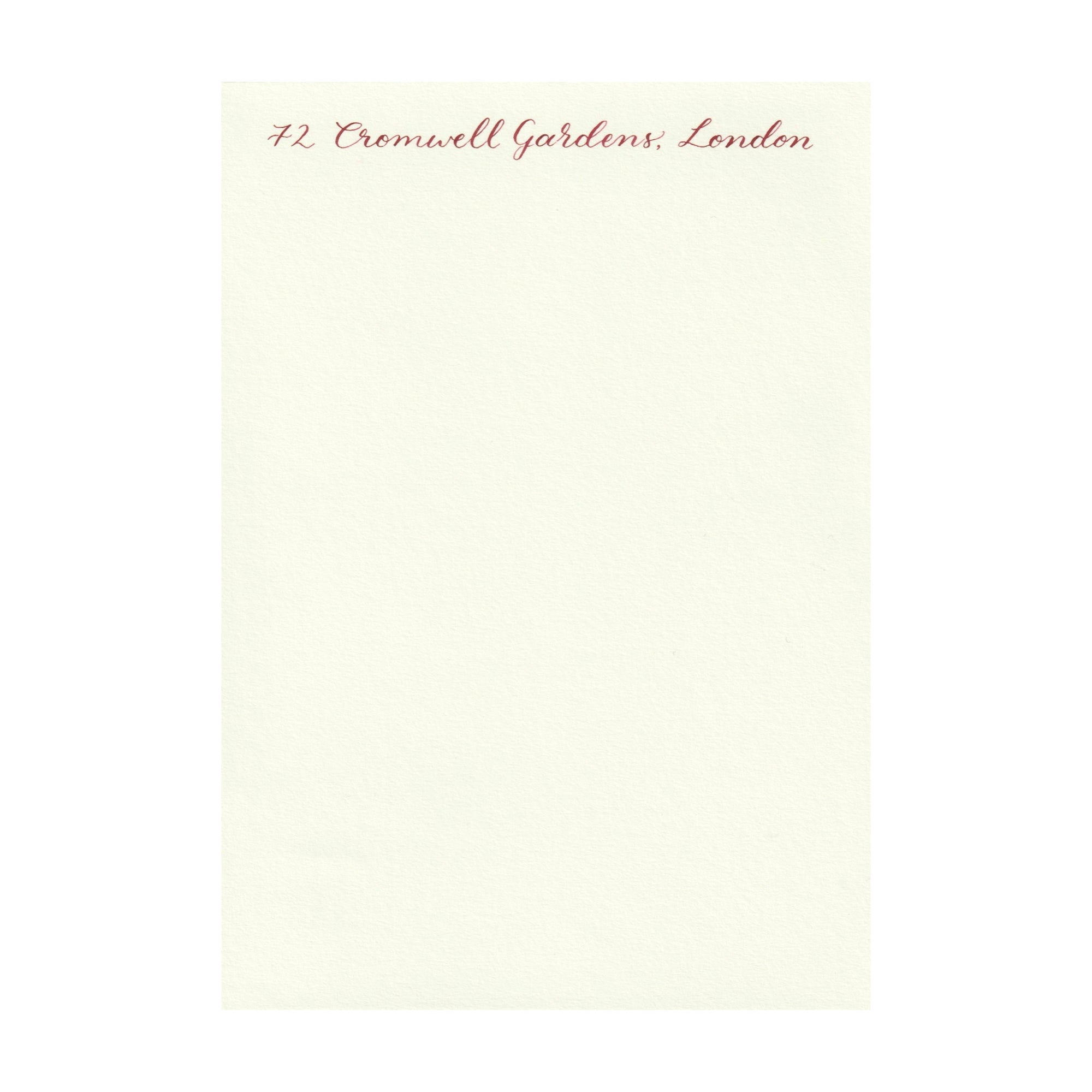 Cream cotton personalised writing paper by memo press