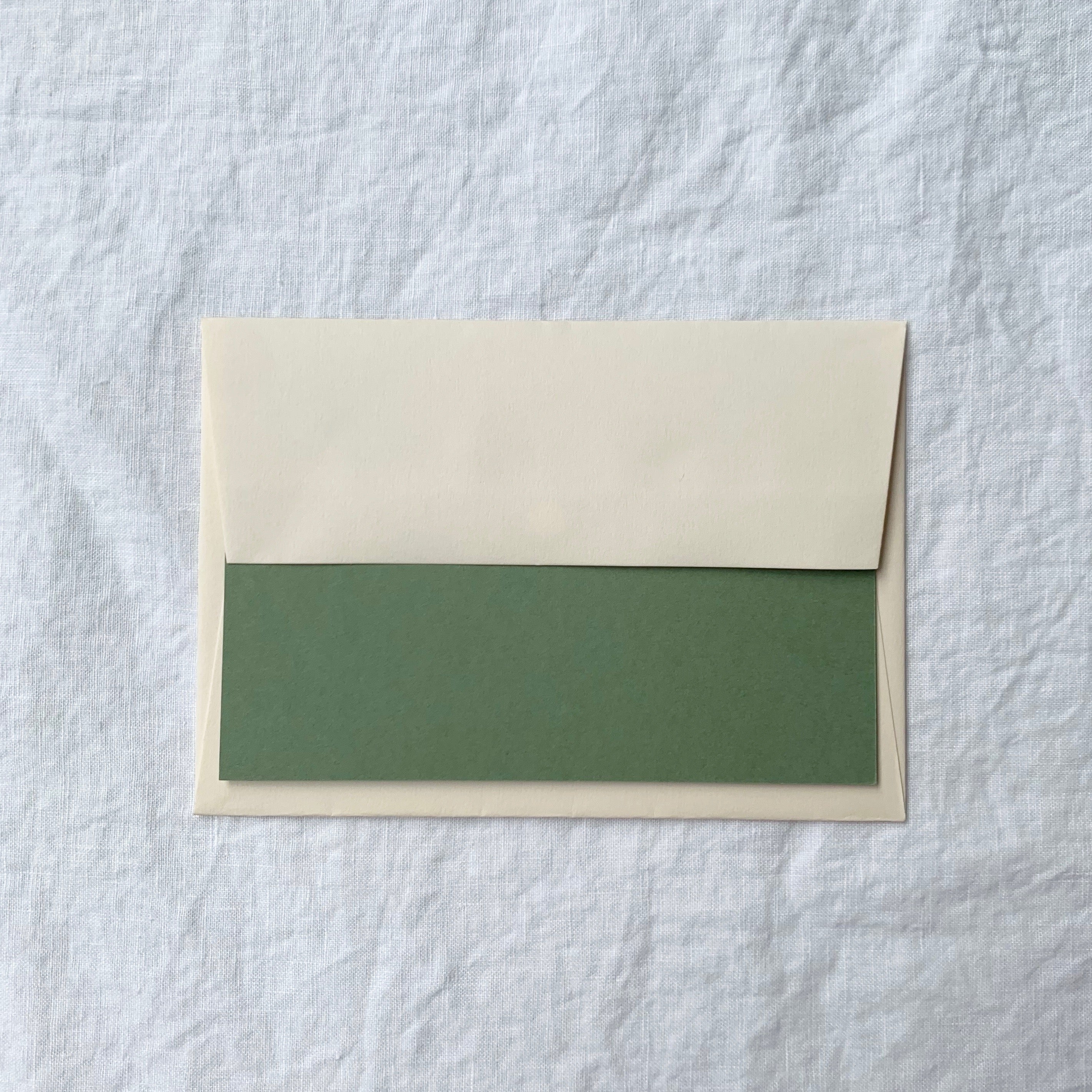 Plain Note Cards in Olive