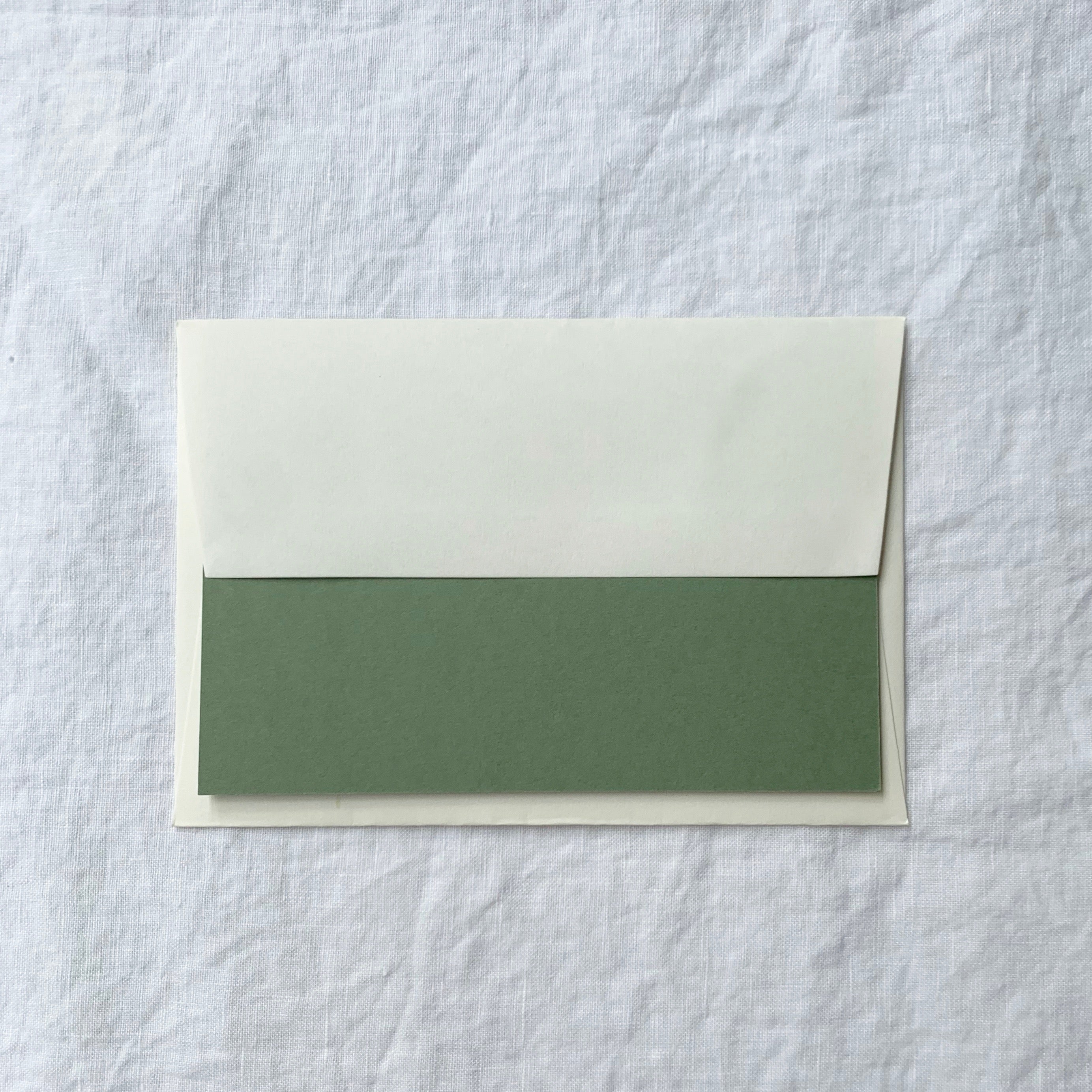 Plain Note Cards in Olive