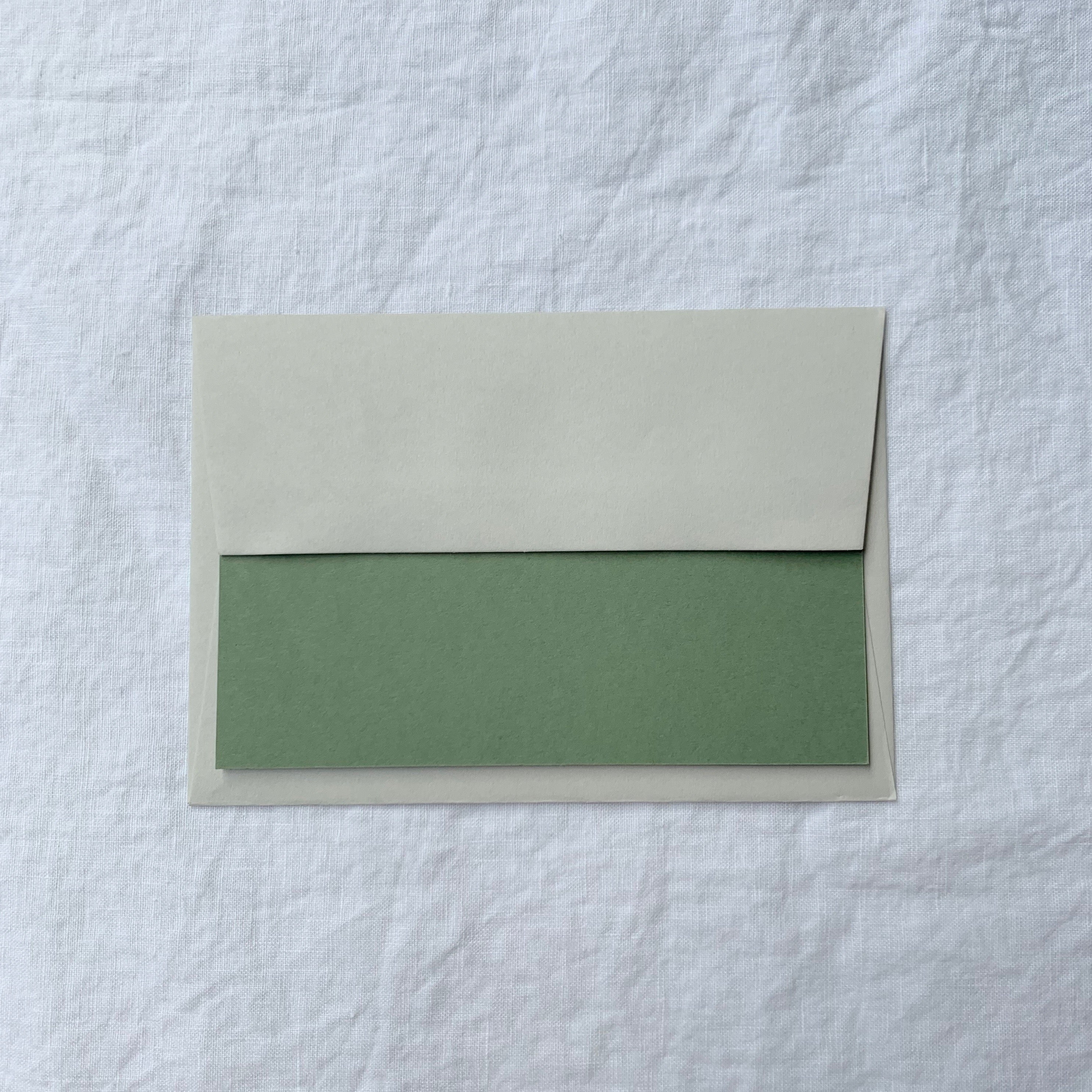 Plain Note Cards in Olive