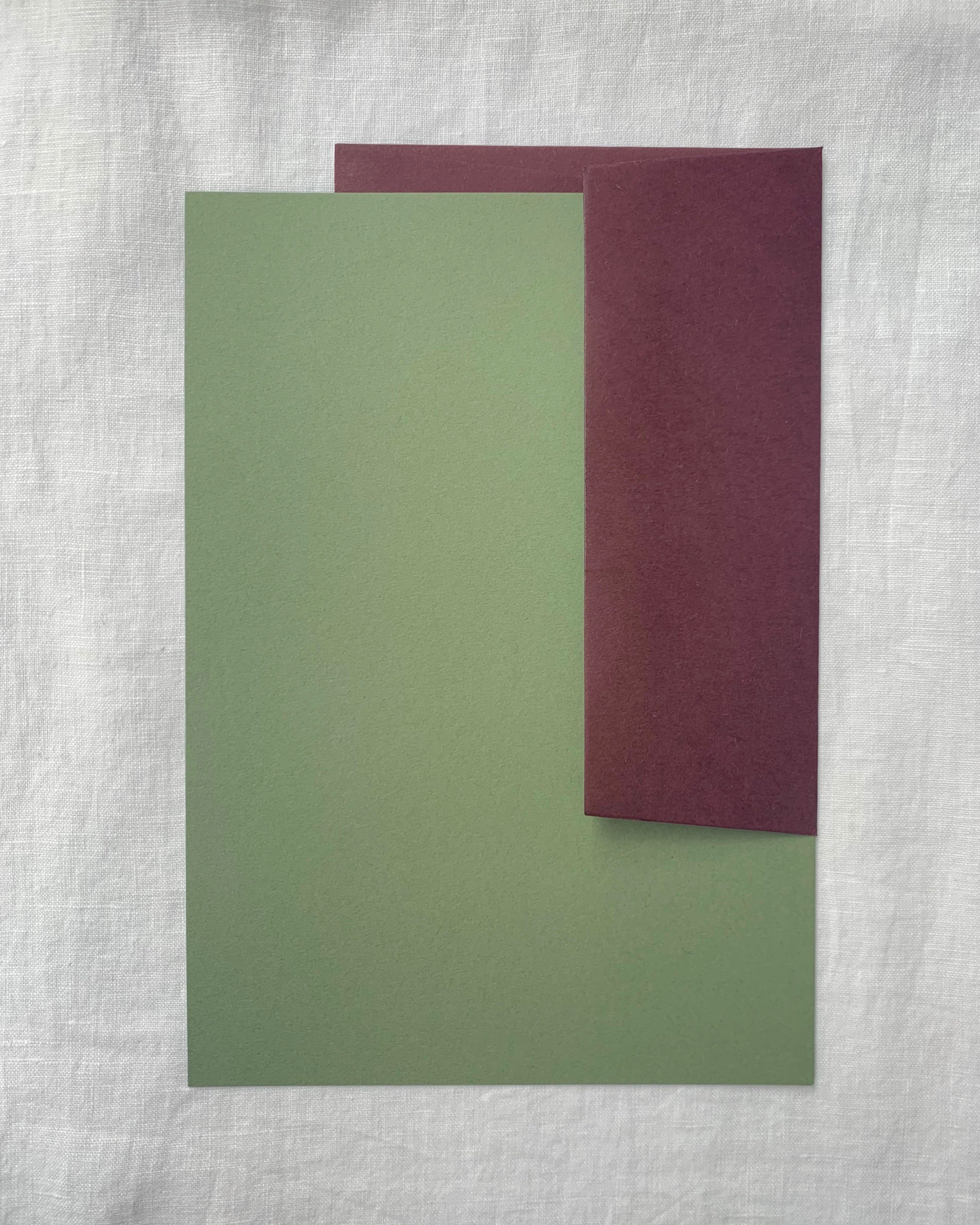 Plain Writing Paper in Olive