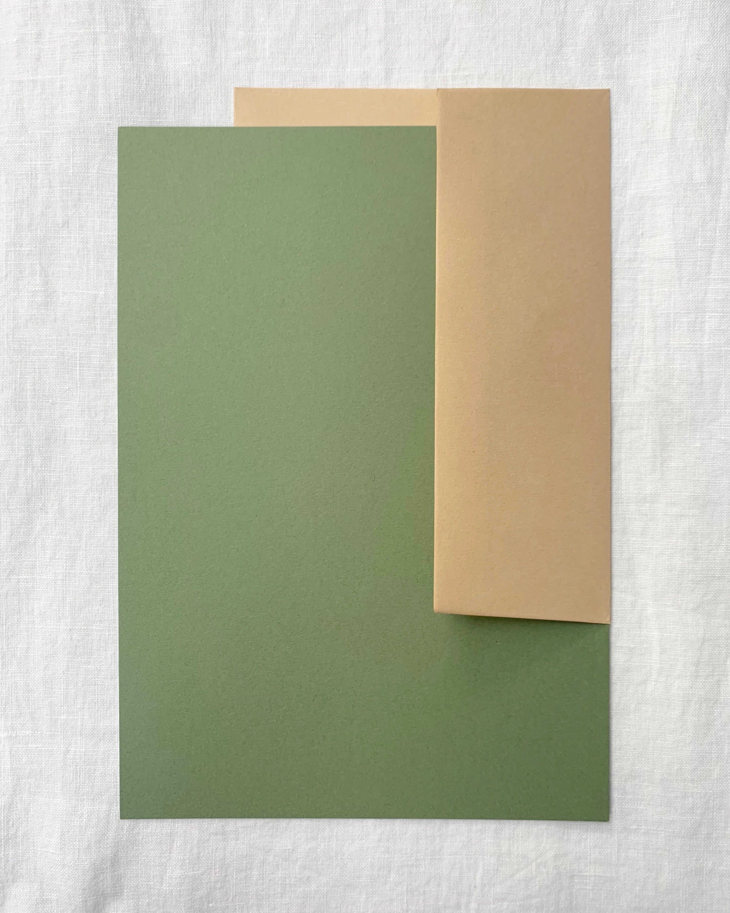 Plain Writing Paper in Olive