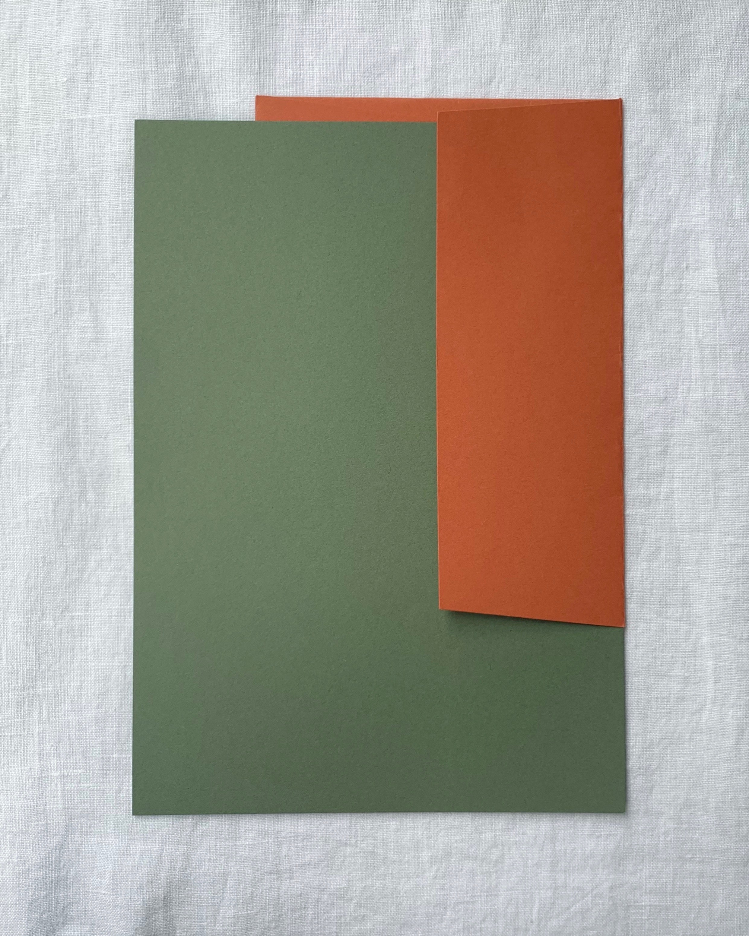 Plain Writing Paper in Olive