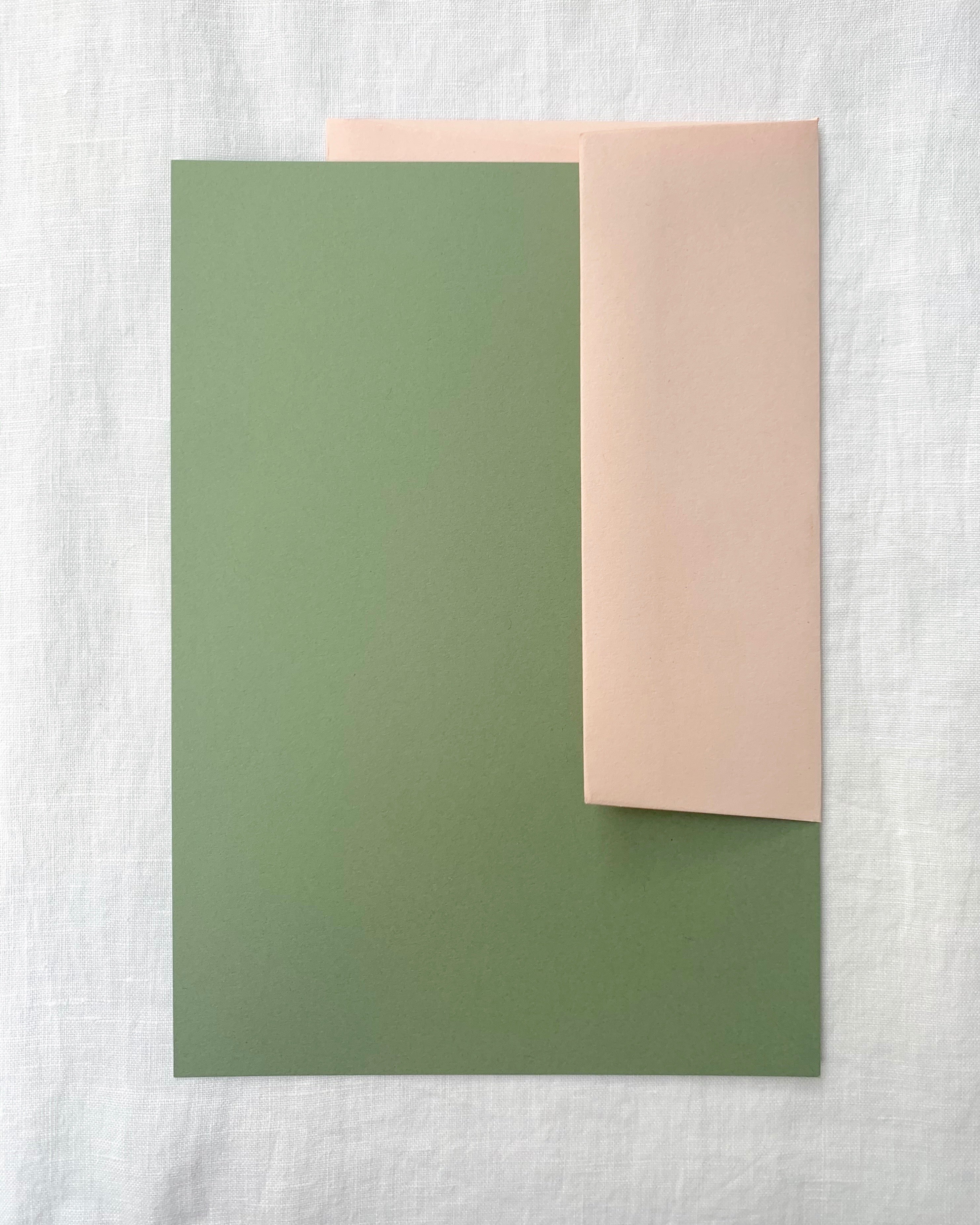 Plain Writing Paper in Olive