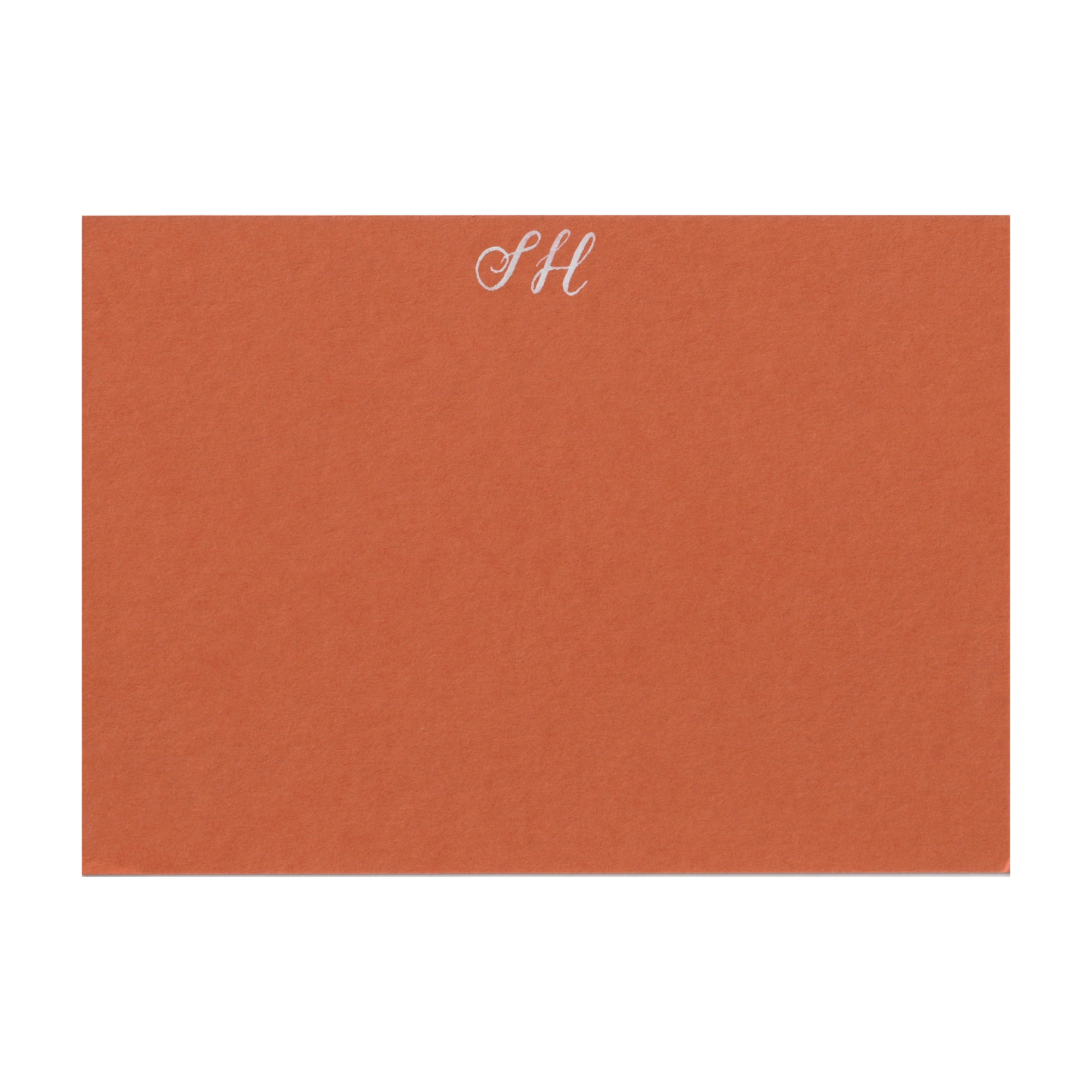 Personalised Note Cards in Russet
