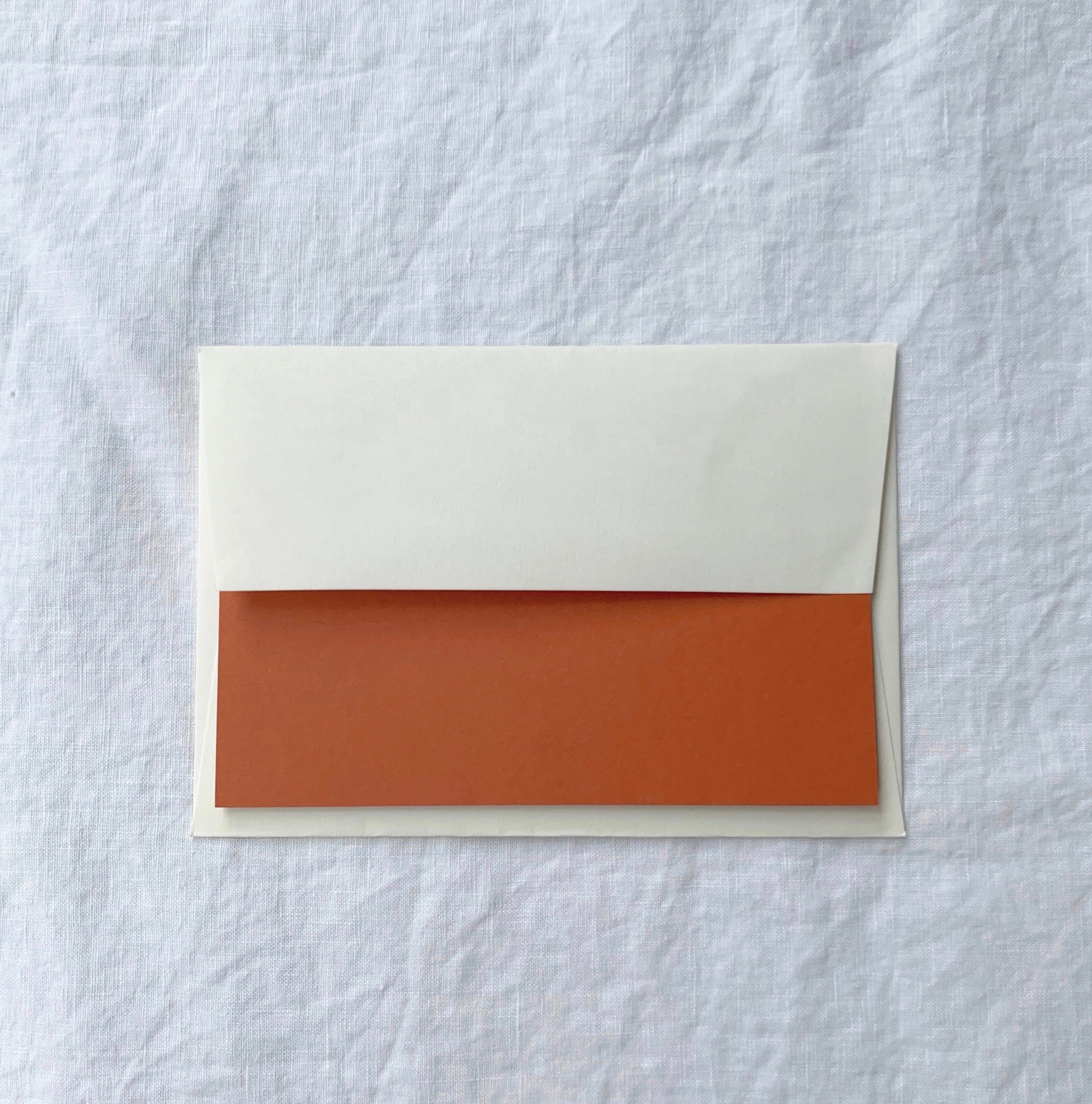 Plain Note Cards in Russet