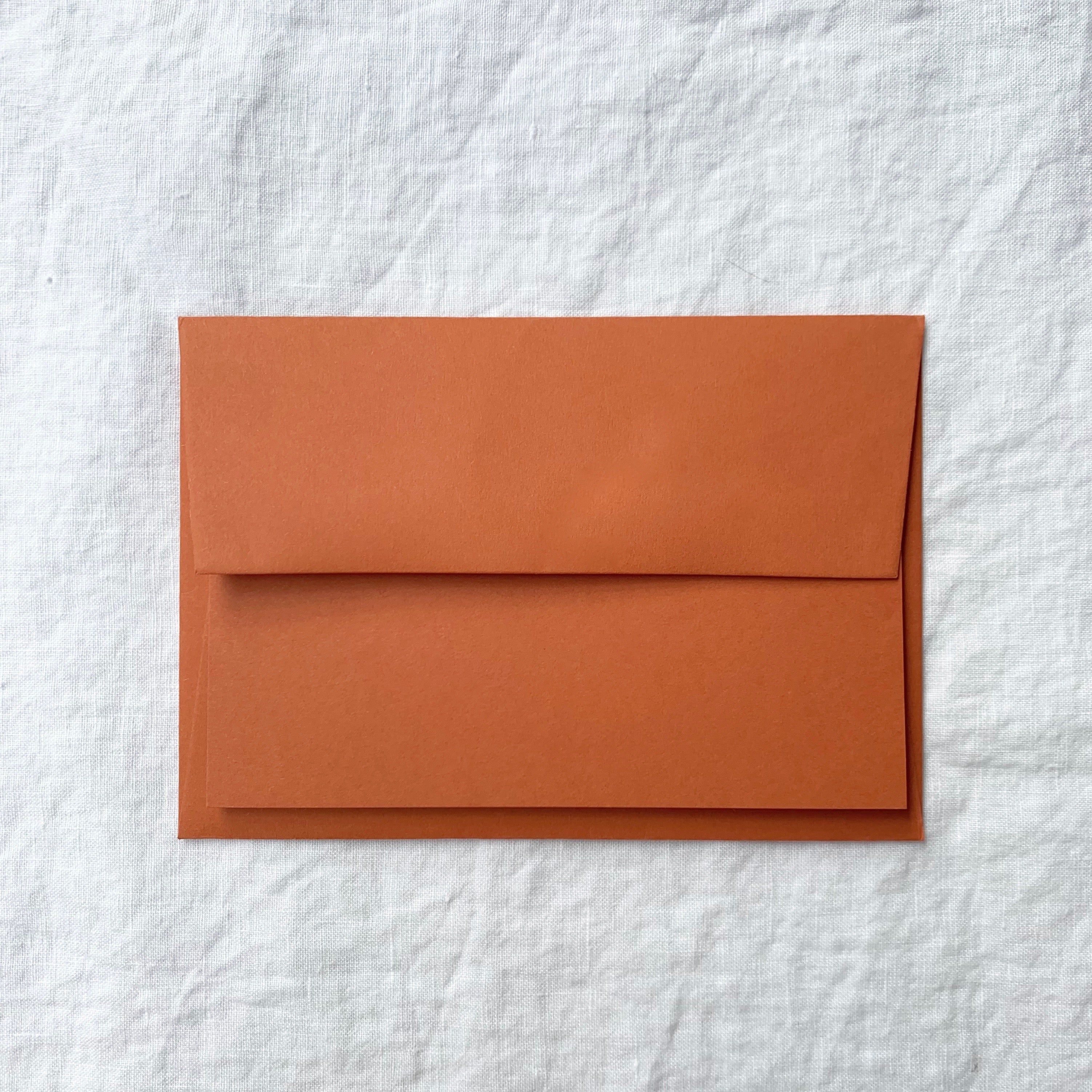 Plain Note Cards in Russet