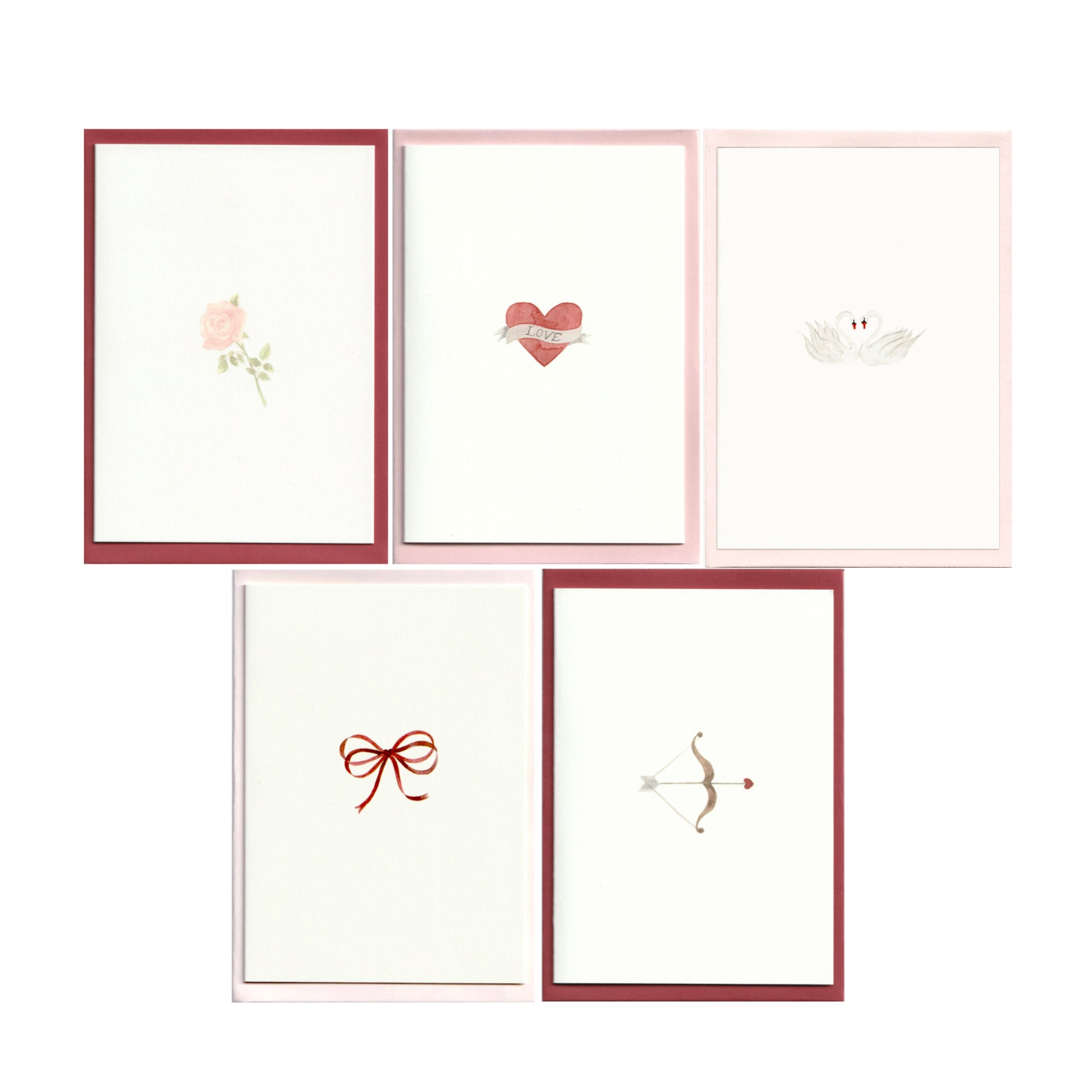 Pack of 5 St. Valentine's Day Cards