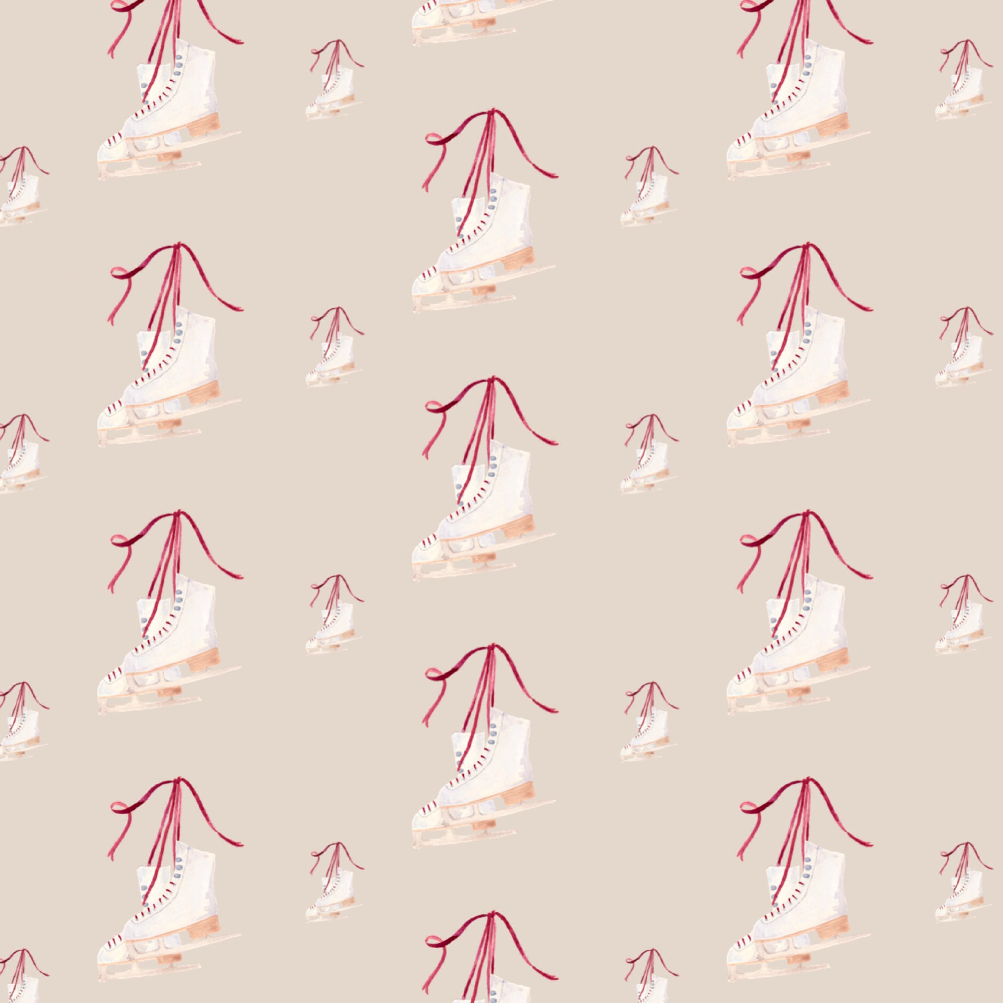 Ice Skates Wrapping Paper