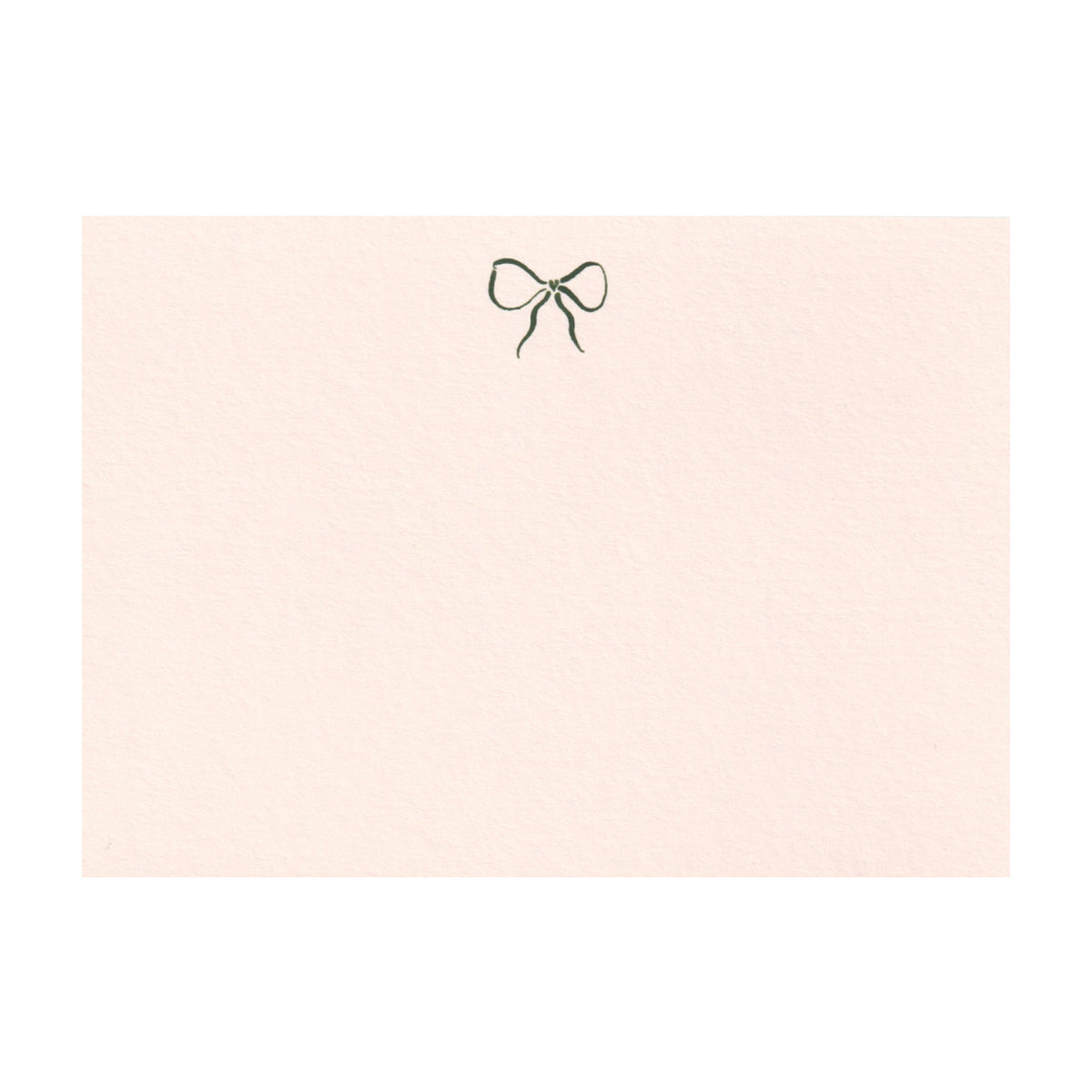 Note Bow Hand Painted Bow Note Cards in Ballet Pink