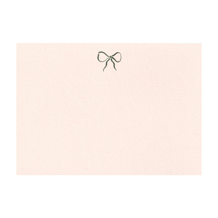 Hand Painted Bow Note Cards in Ballet Pink