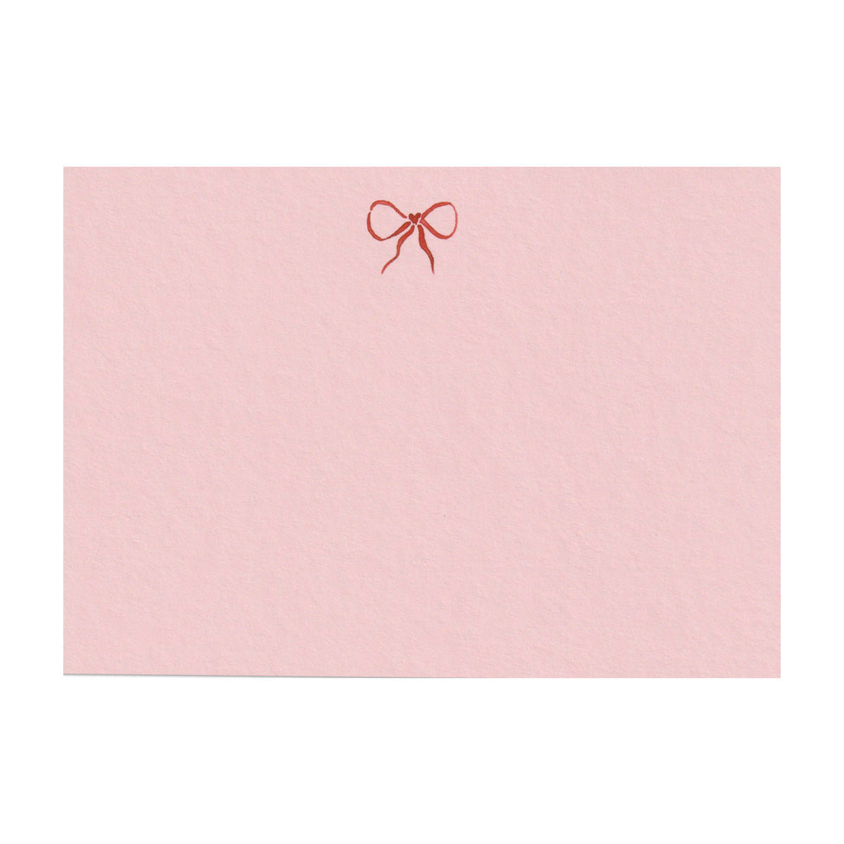 Hand Painted Bow Note Cards in Shell Pink