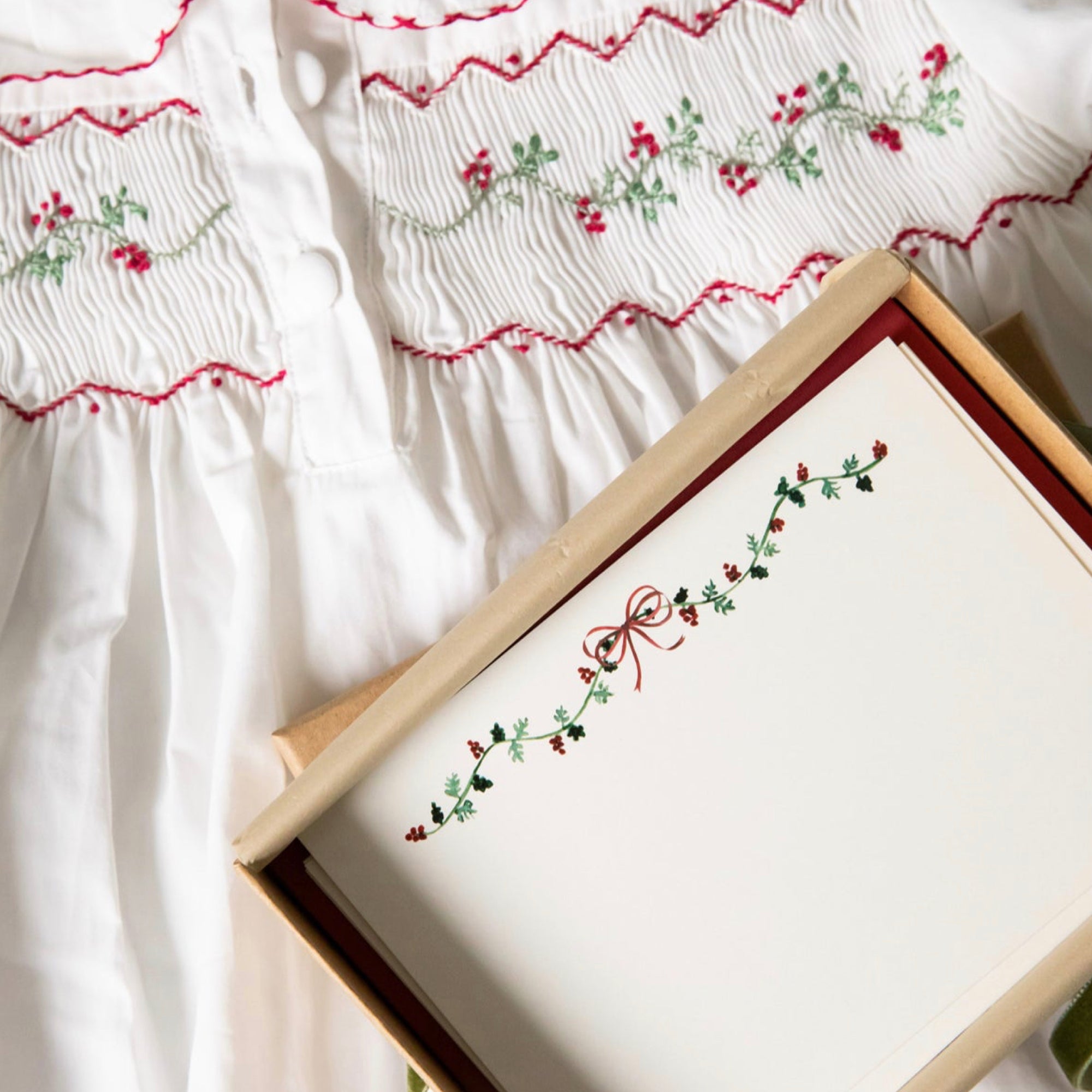 Christmas Garland Note Cards