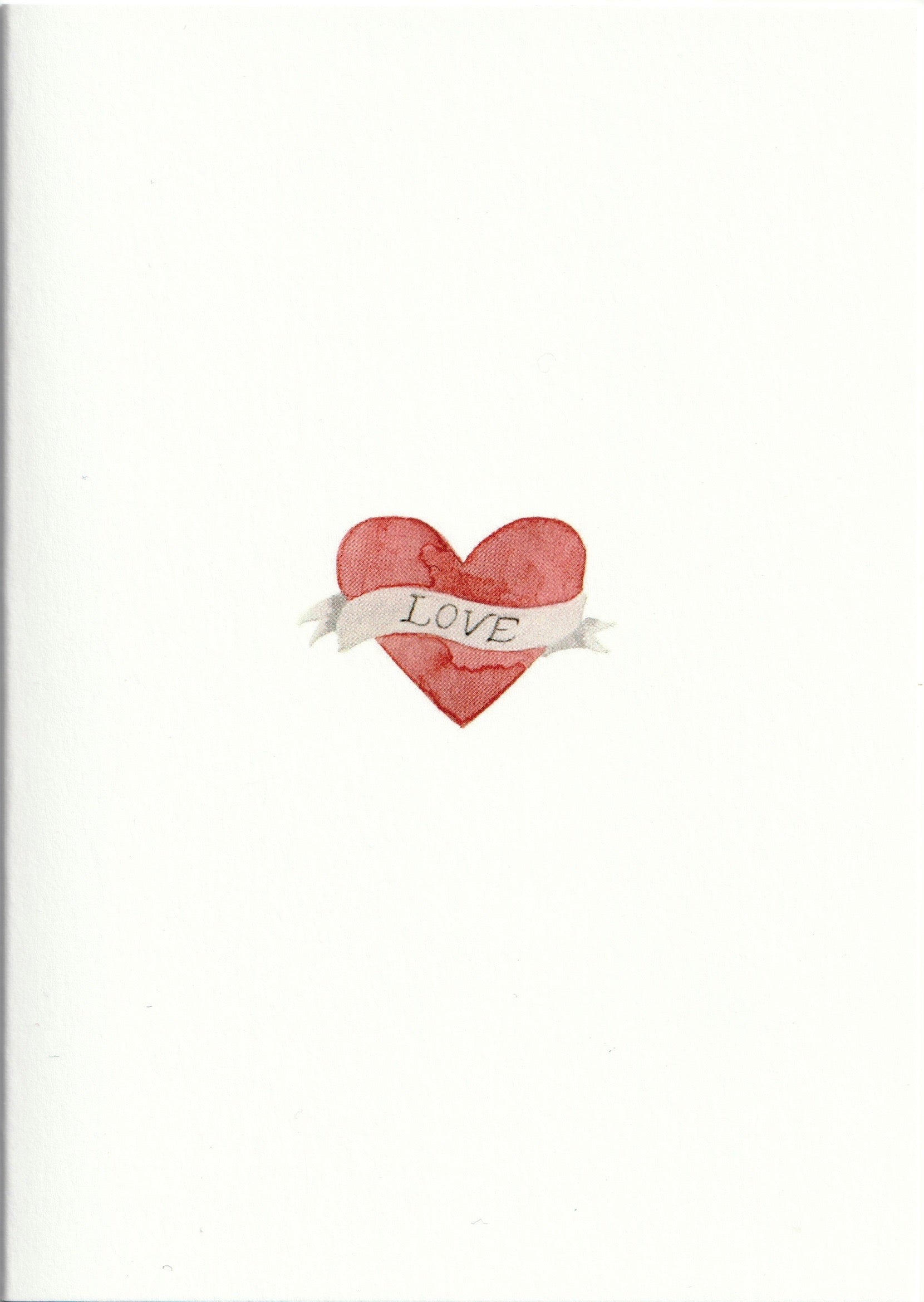 Pack of 5 Tattoo Heart Cards - Seconds