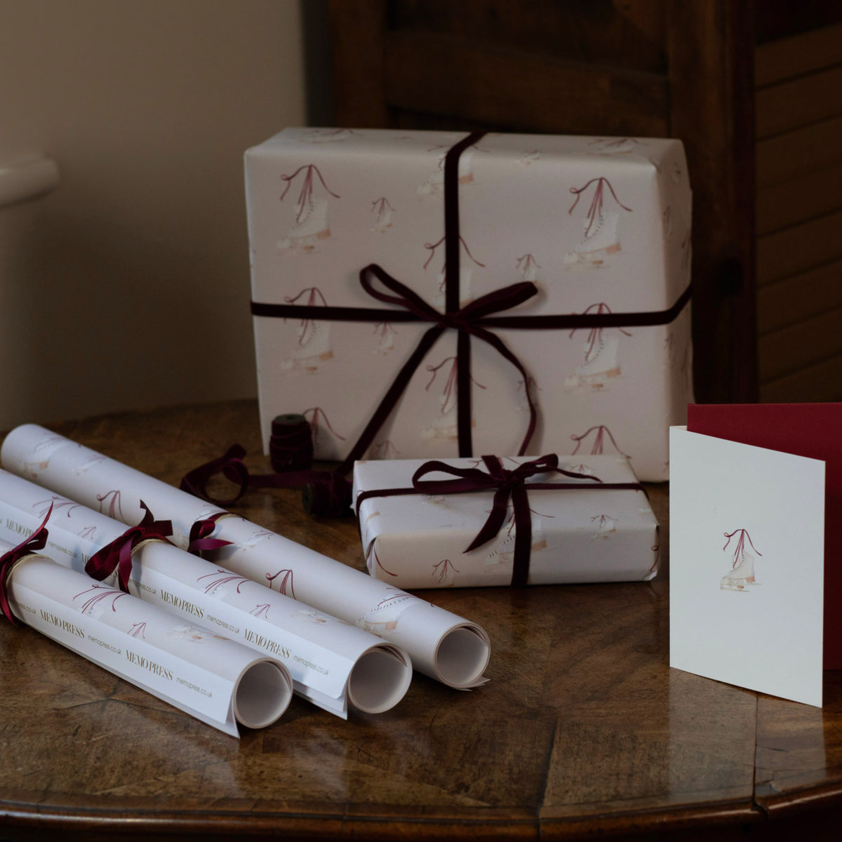 Ice Skates Wrapping Paper