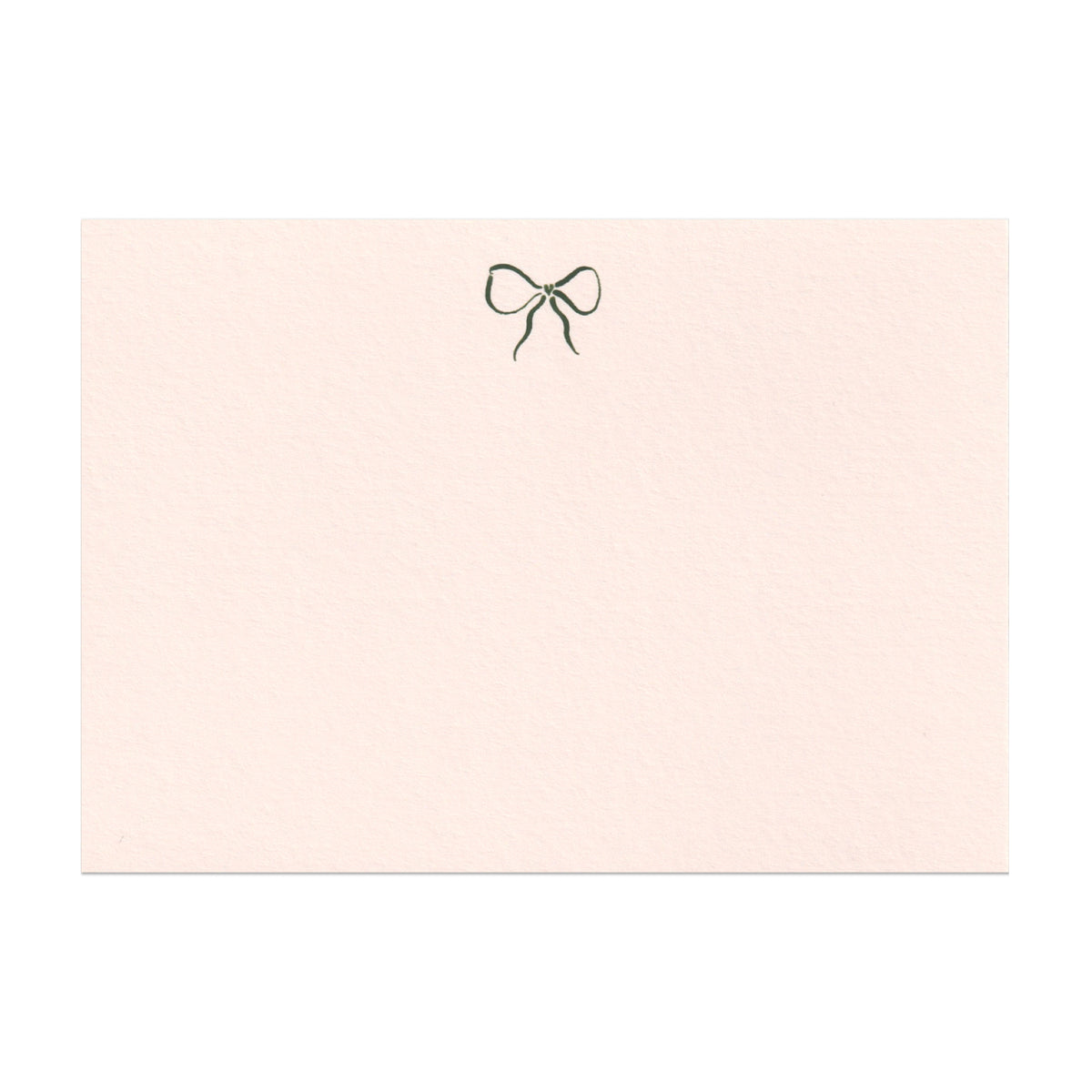Note Bow Hand Painted Bow Note Cards in Nude Pink