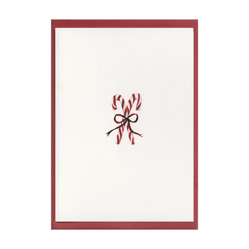 Memo Press Christmas card collection, luxury cards with watercolour illustrations, nutcracker, candy cane, tree, robin redbreast, mistletoe