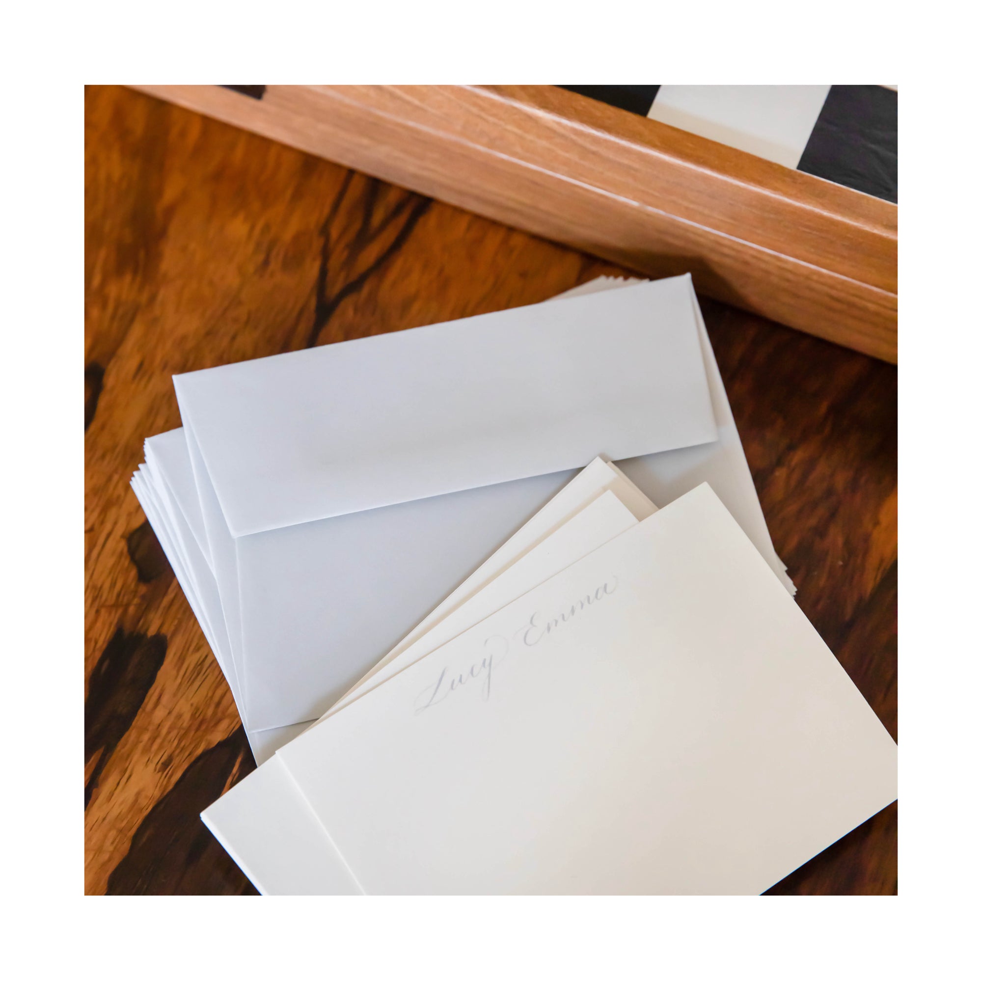 Cotton note cards by memo press