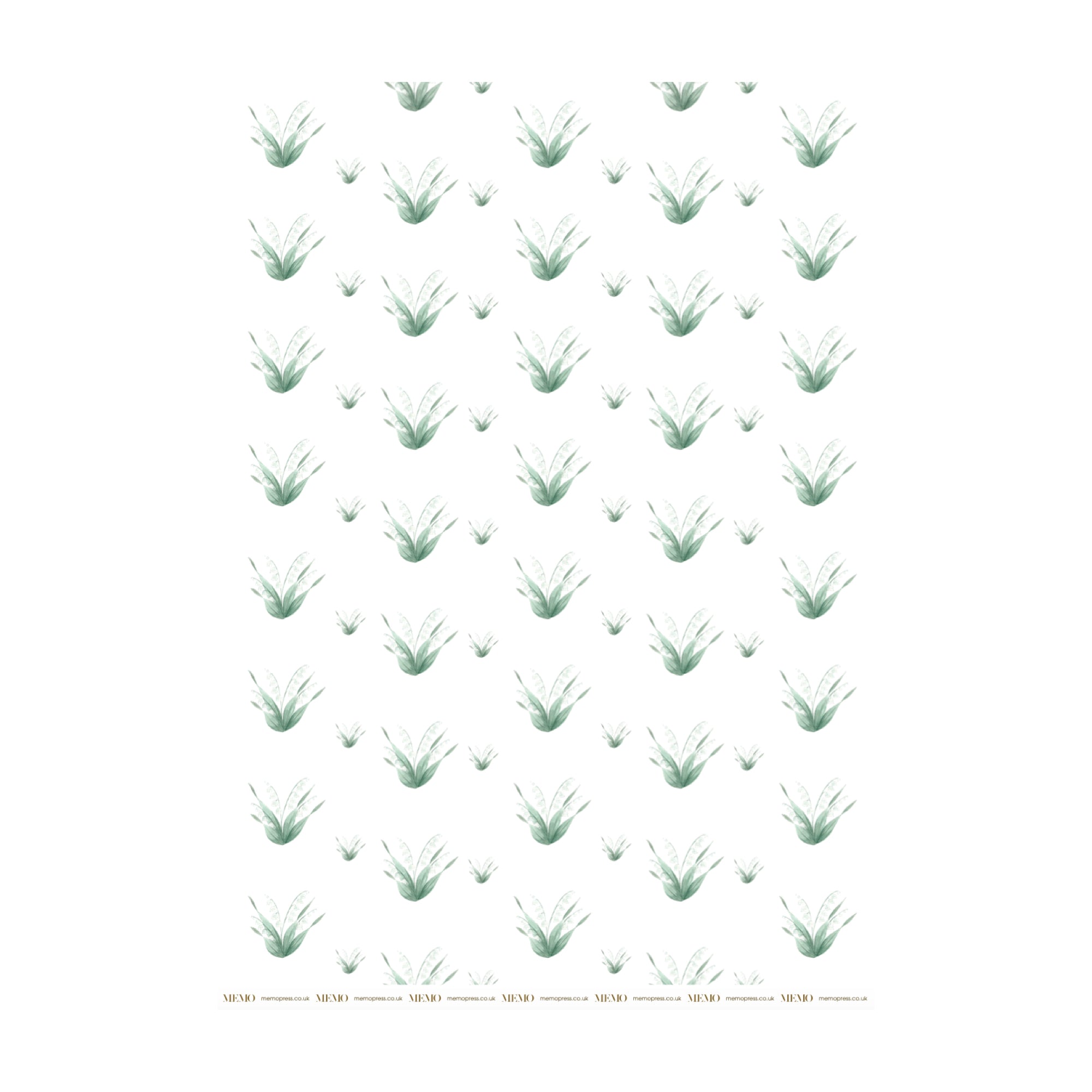 Lily of the Valley wrapping paper by Memo Press
