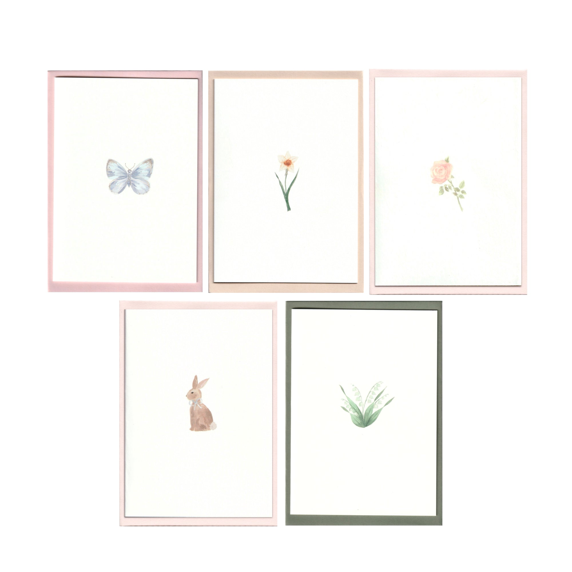 Set of 5 Spring Cards