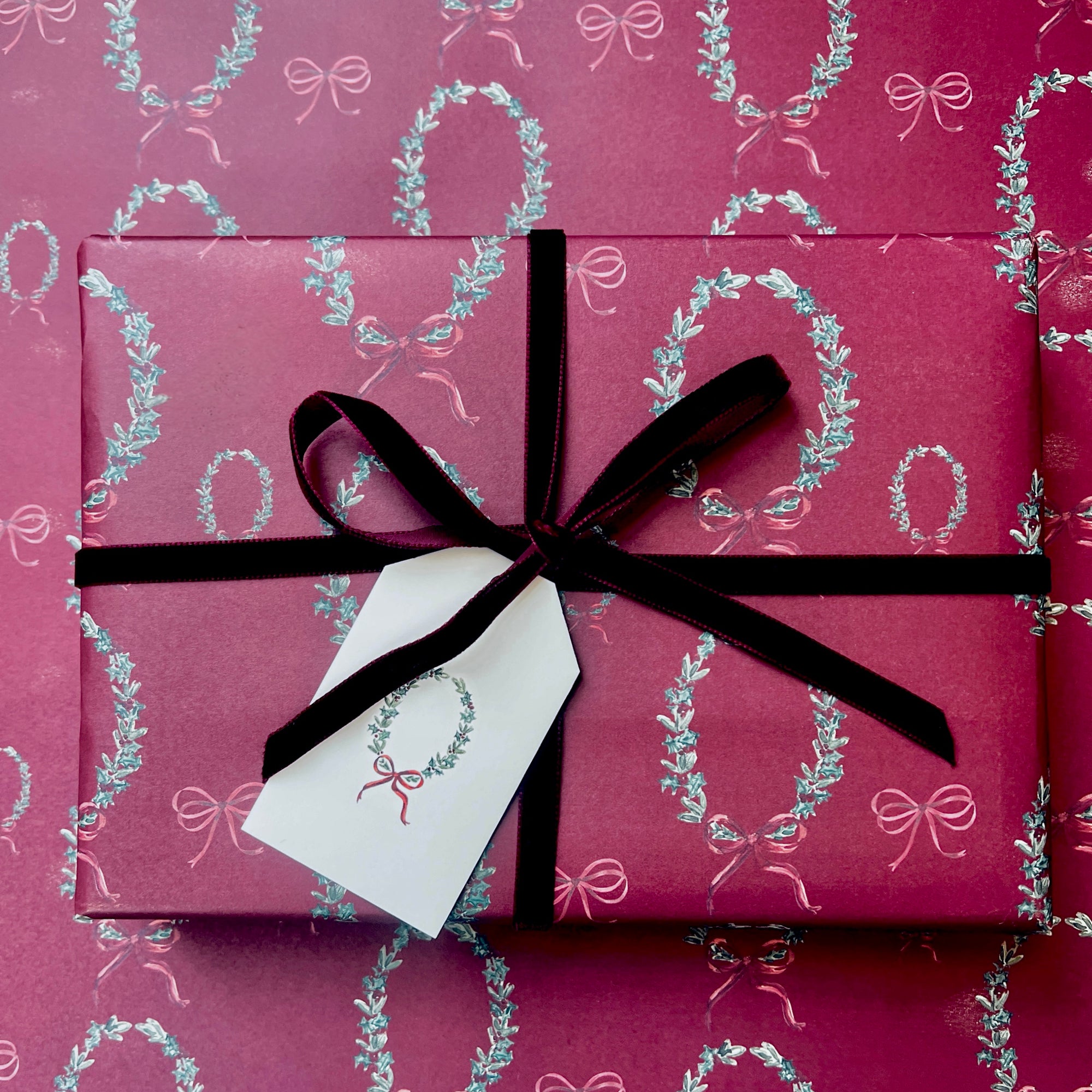 Wreath Wrapping Paper