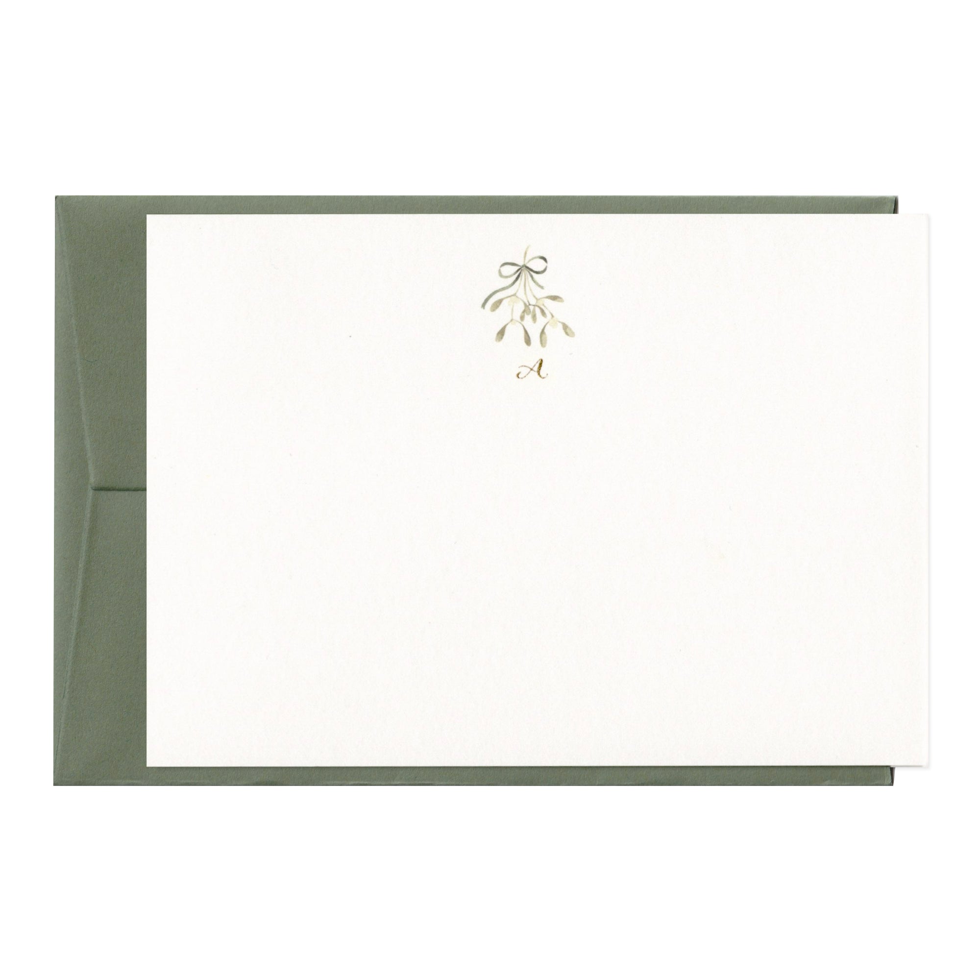 Personalised Mistletoe Note Cards
