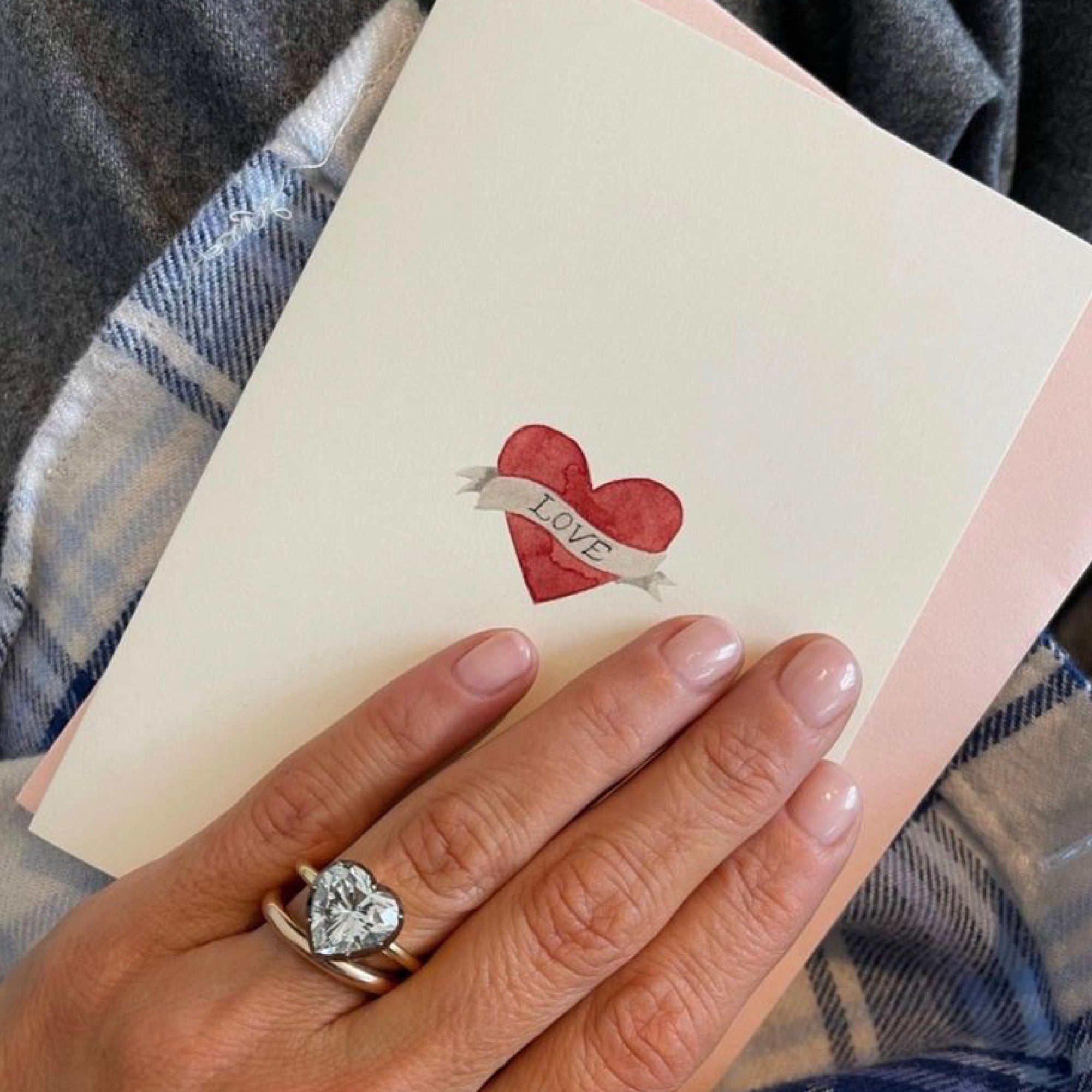 Pack of 5 Tattoo Heart Cards