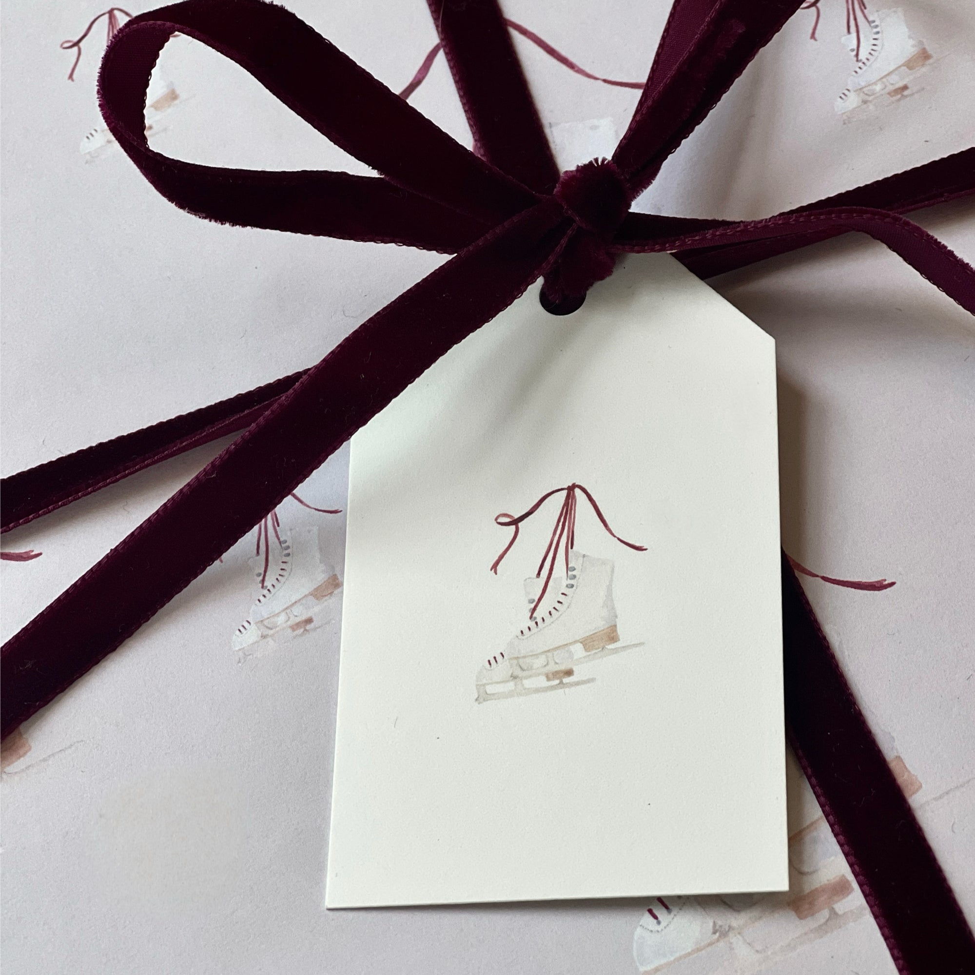 Ice Skates Gift Tags
