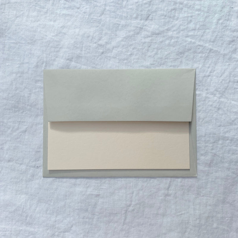 Personalised note cards in ballet pink with calligraphy name, monogram or address