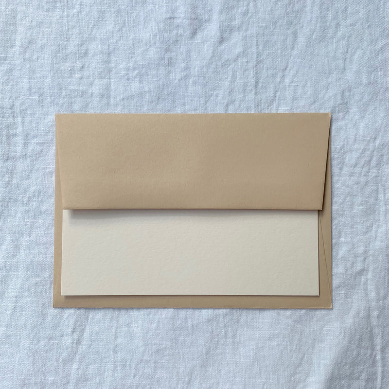 Personalised note cards in ballet pink with calligraphy name, monogram or address