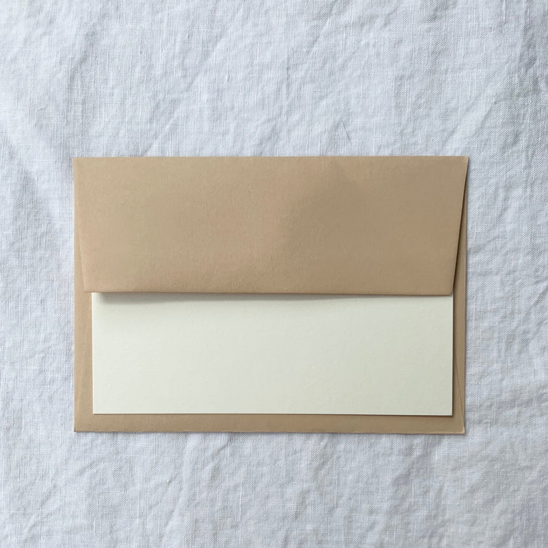Plain Note Cards in Cotton