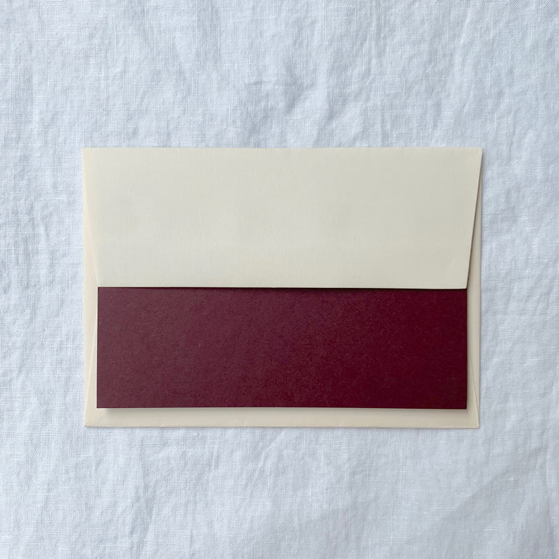 Plain Note Cards in Grape