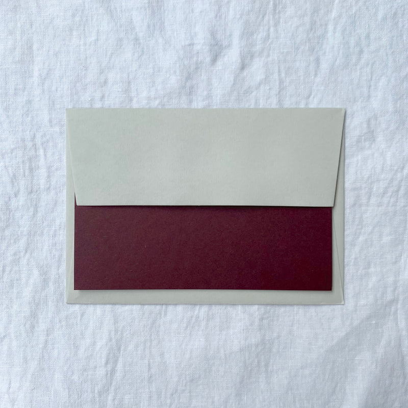 Plain Note Cards in Grape